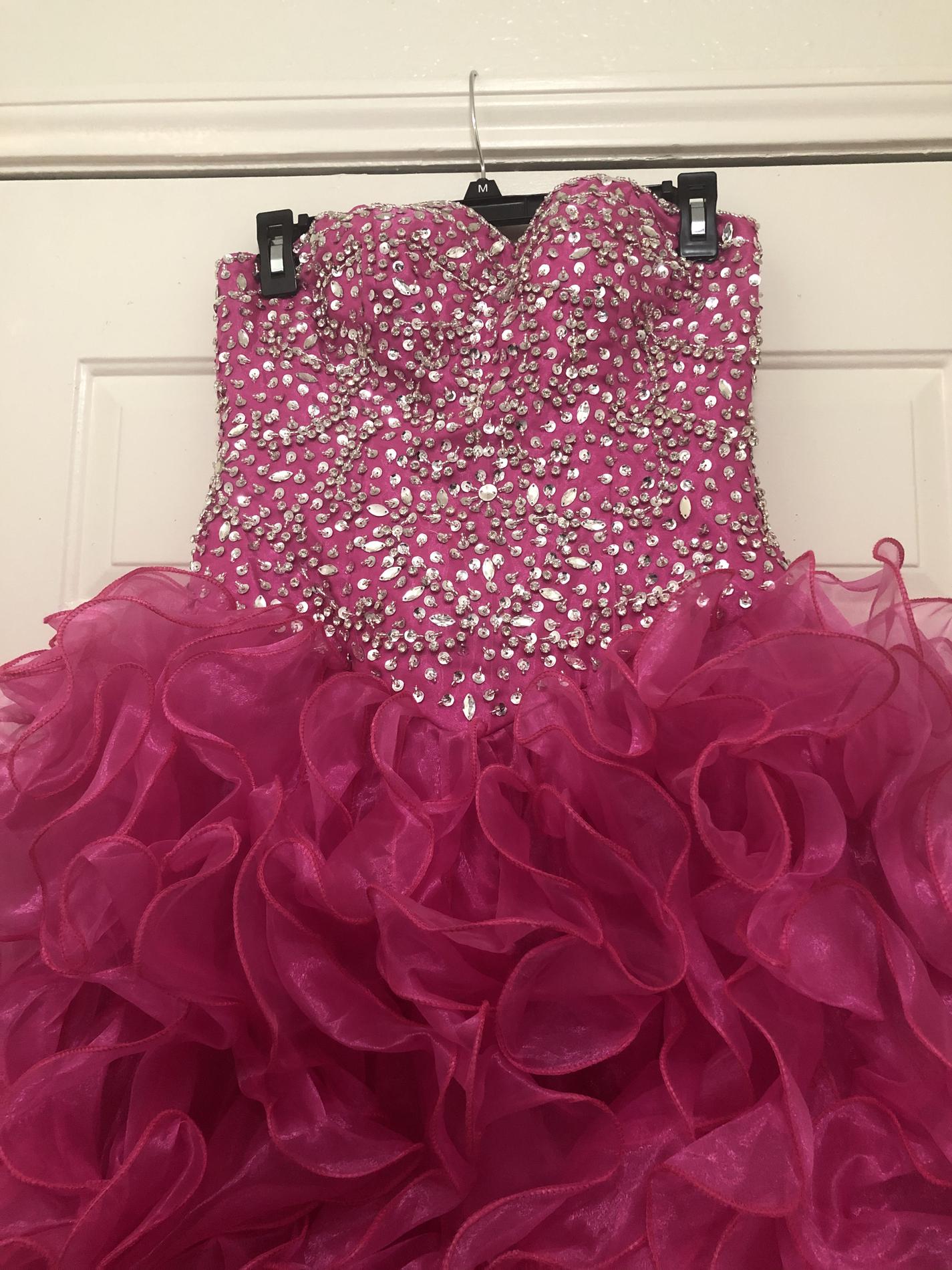 Size 2 Pink Ball Gown on Queenly