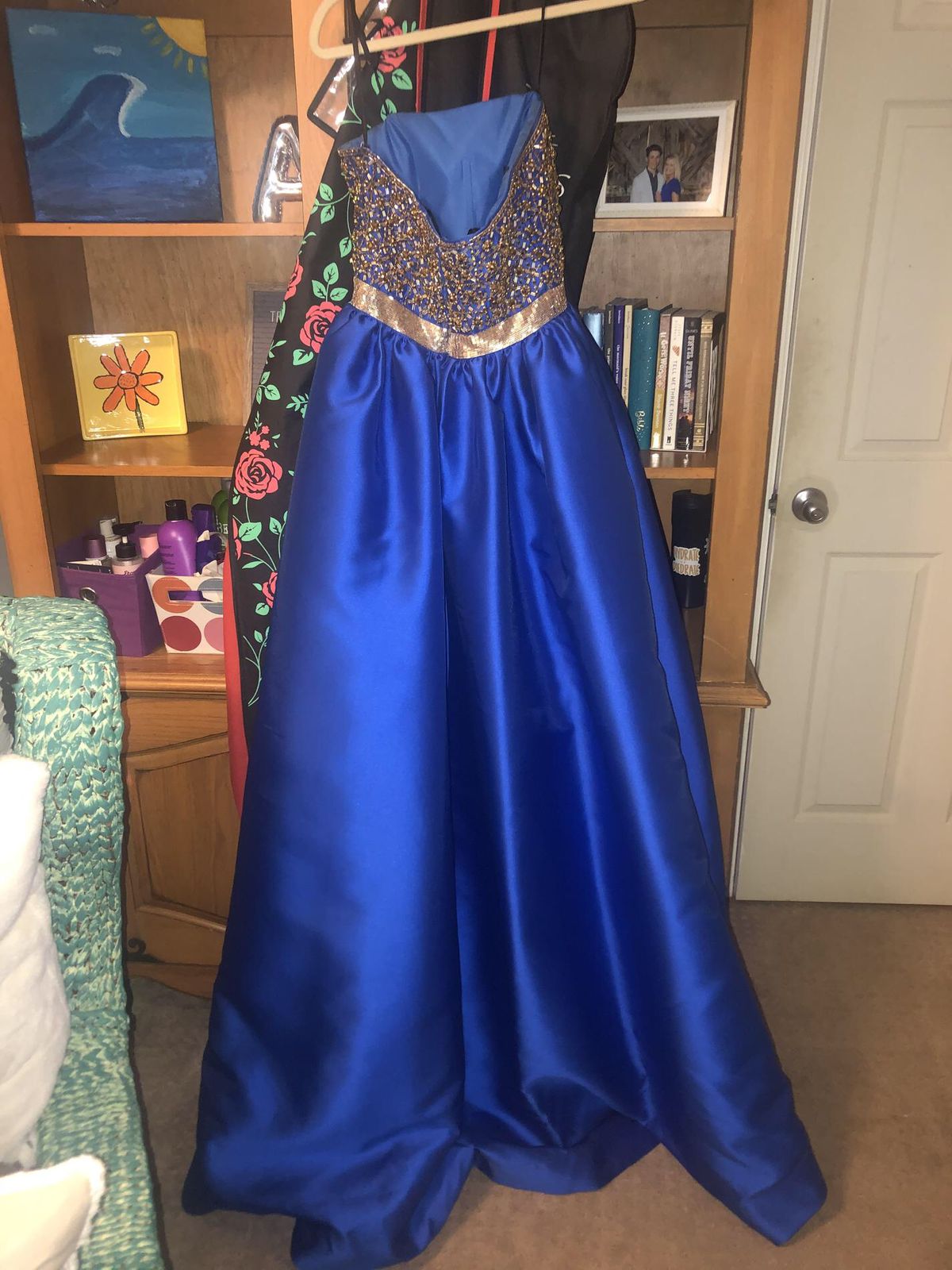 Mac Duggal Size 2 Pageant Blue Mermaid Dress on Queenly
