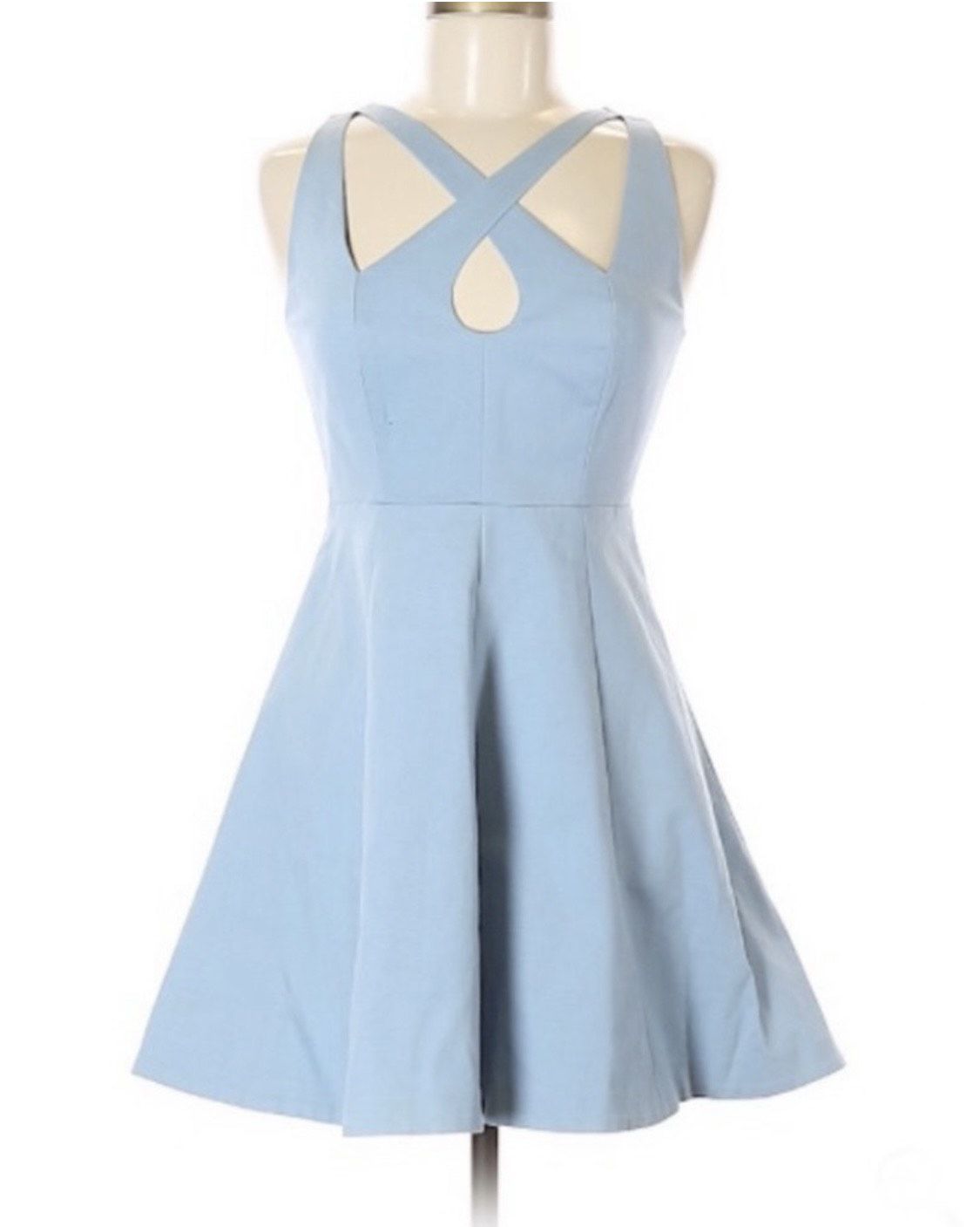 Size 2 Homecoming Light Blue Cocktail Dress on Queenly