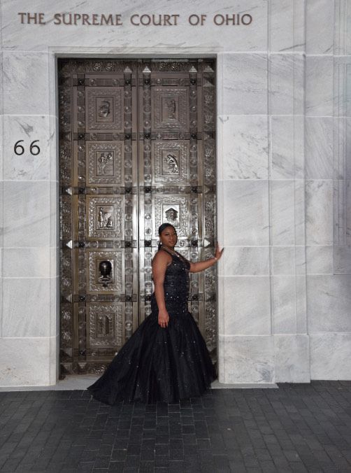 Tiffany Designs Plus Size 16 Black Mermaid Dress on Queenly
