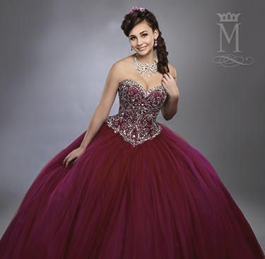 Style 4781 Mary's Size 4 Pageant Strapless Red Ball Gown on Queenly