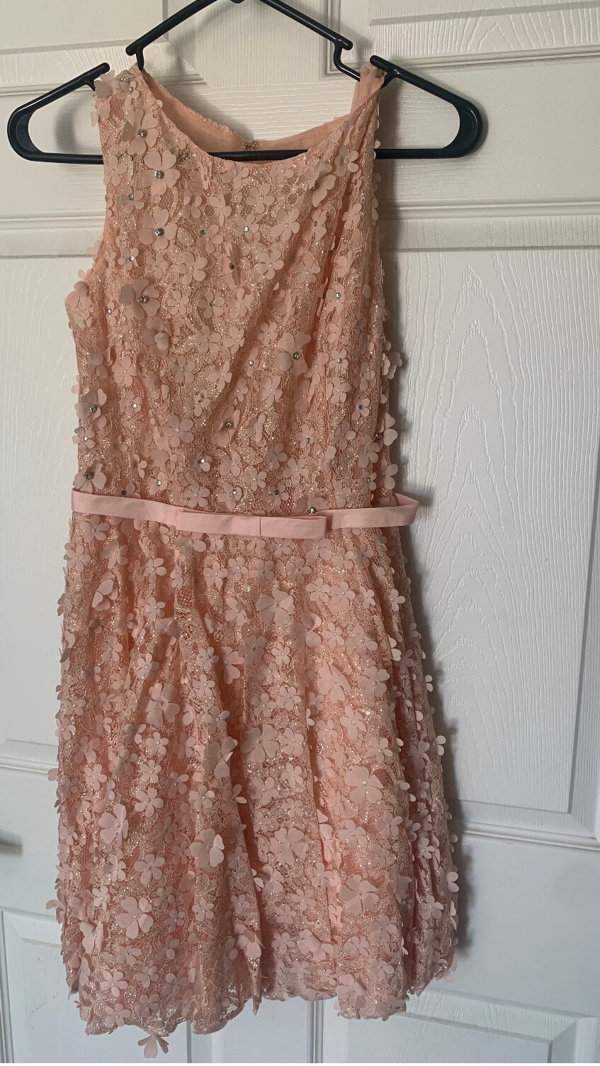 Size 6 Floral Pink Cocktail Dress on Queenly