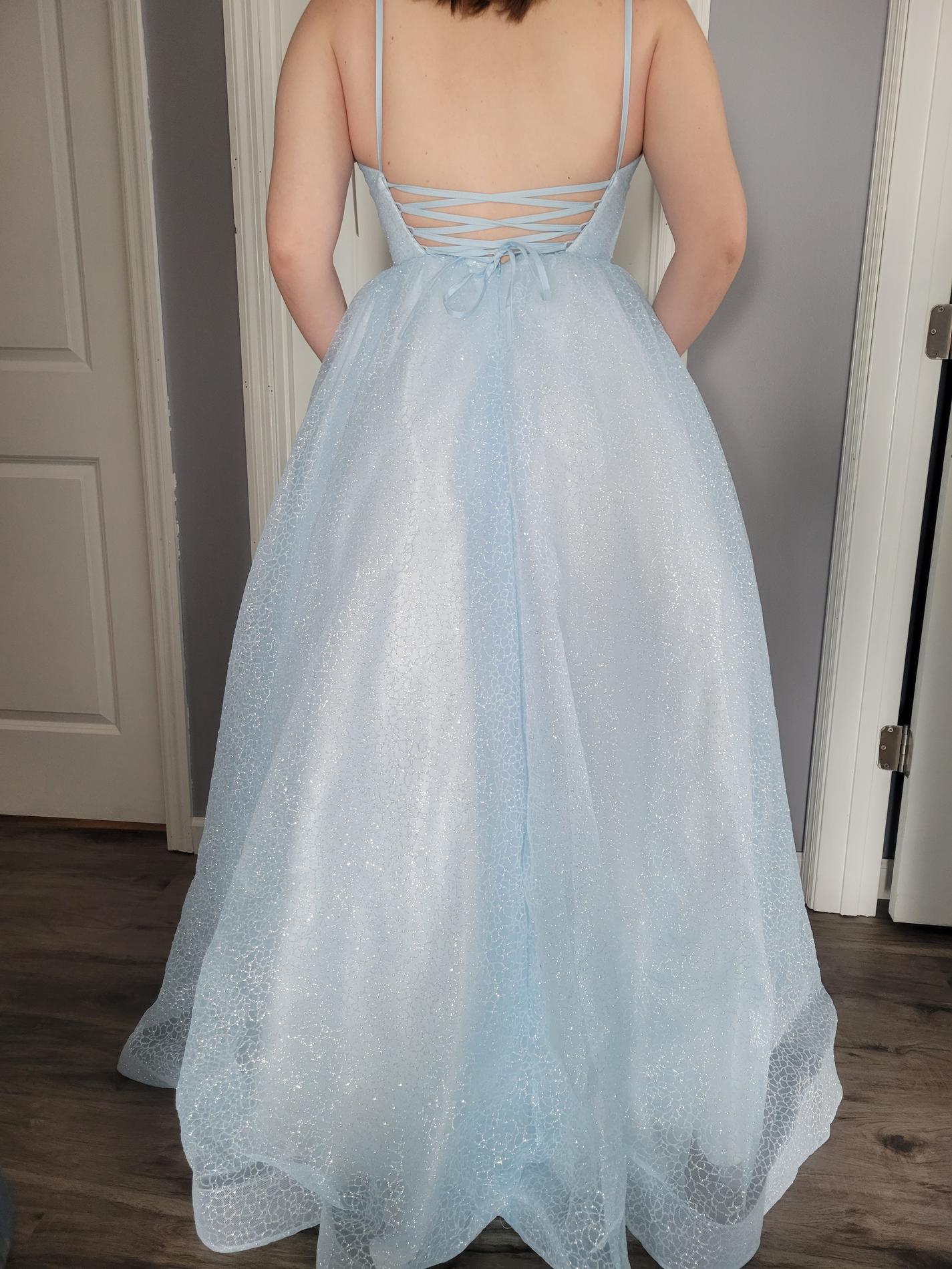 Sherri Hill Size 6 Blue Ball Gown on Queenly