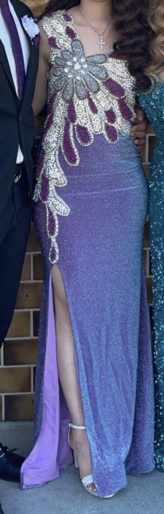 Size 4 Purple Mermaid Dress on Queenly