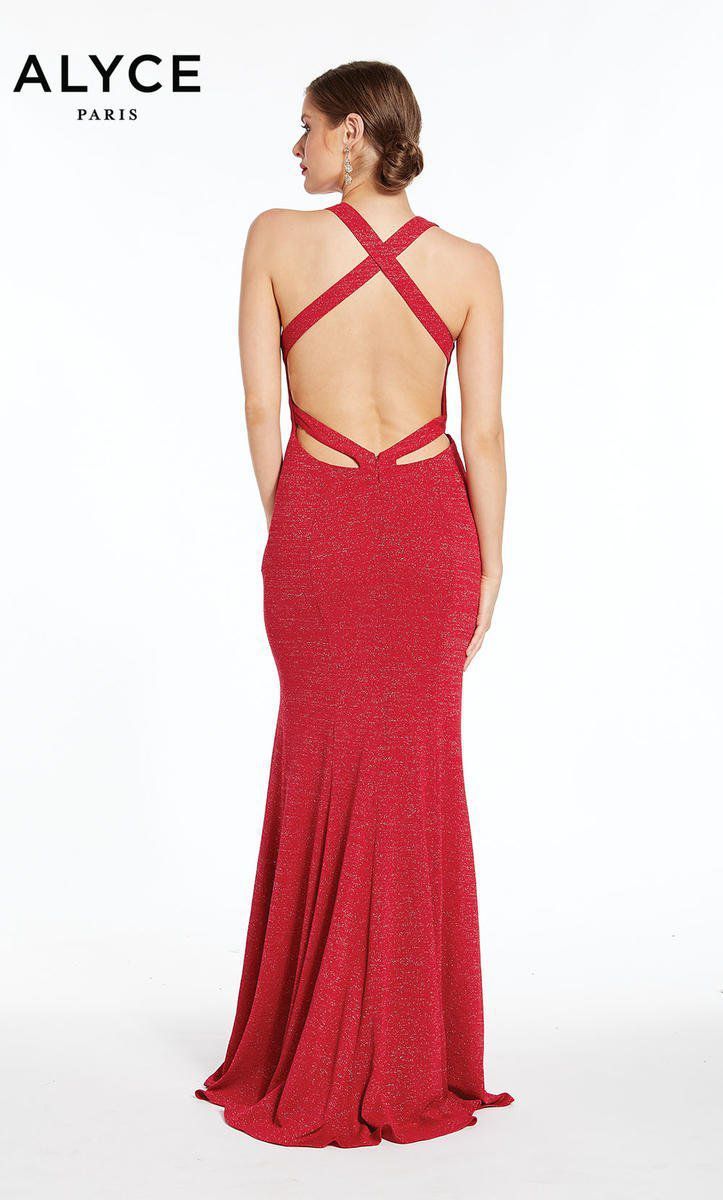 Style 1376 Alyce Paris Size 0 Prom Red Side Slit Dress on Queenly
