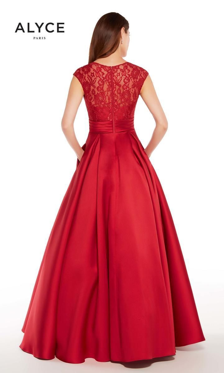 Style 27278 Alyce Paris Size 14 Prom Red Ball Gown on Queenly