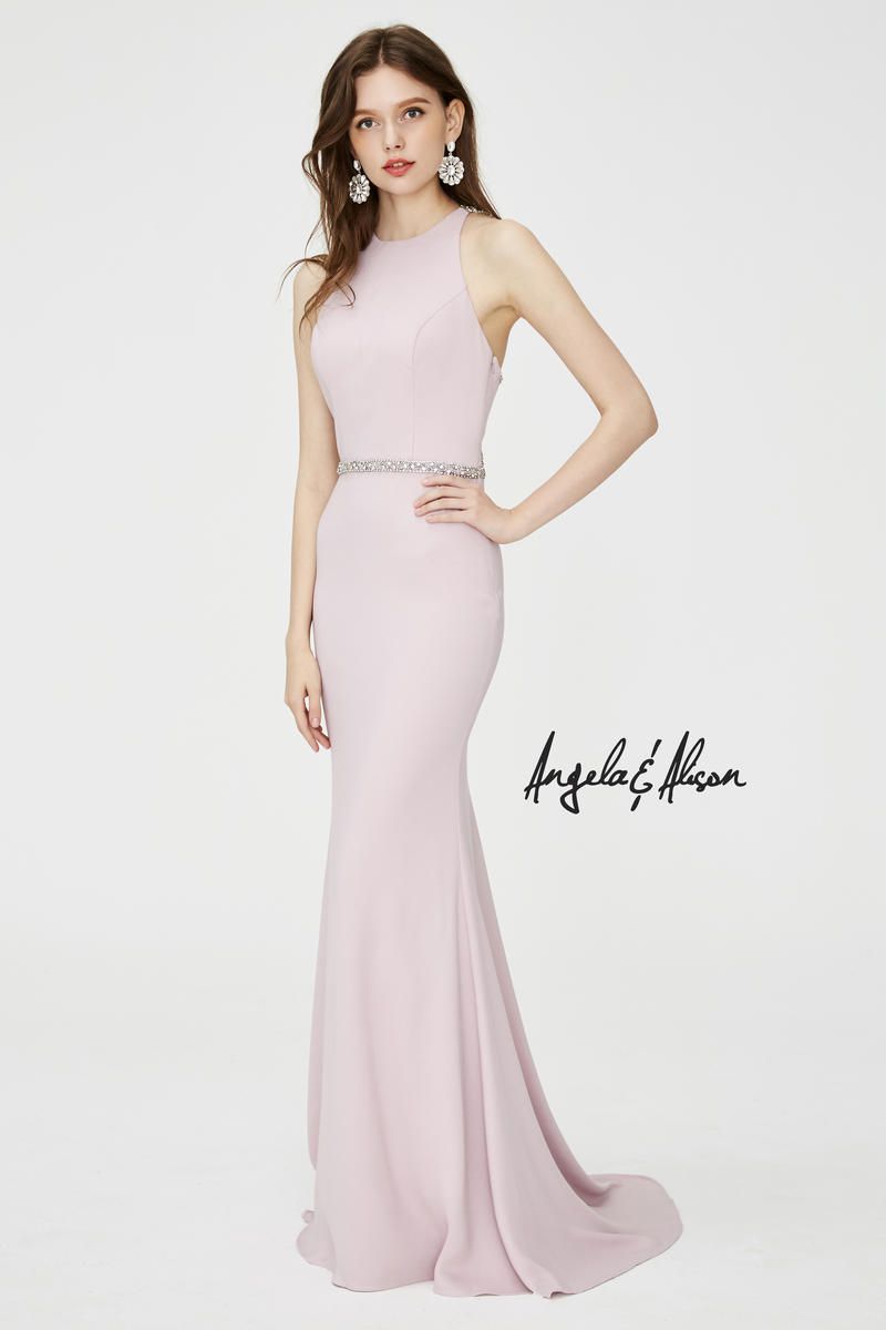 Style 81080 Angela and Alison Size 8 Bridesmaid Light Pink Mermaid Dress on Queenly