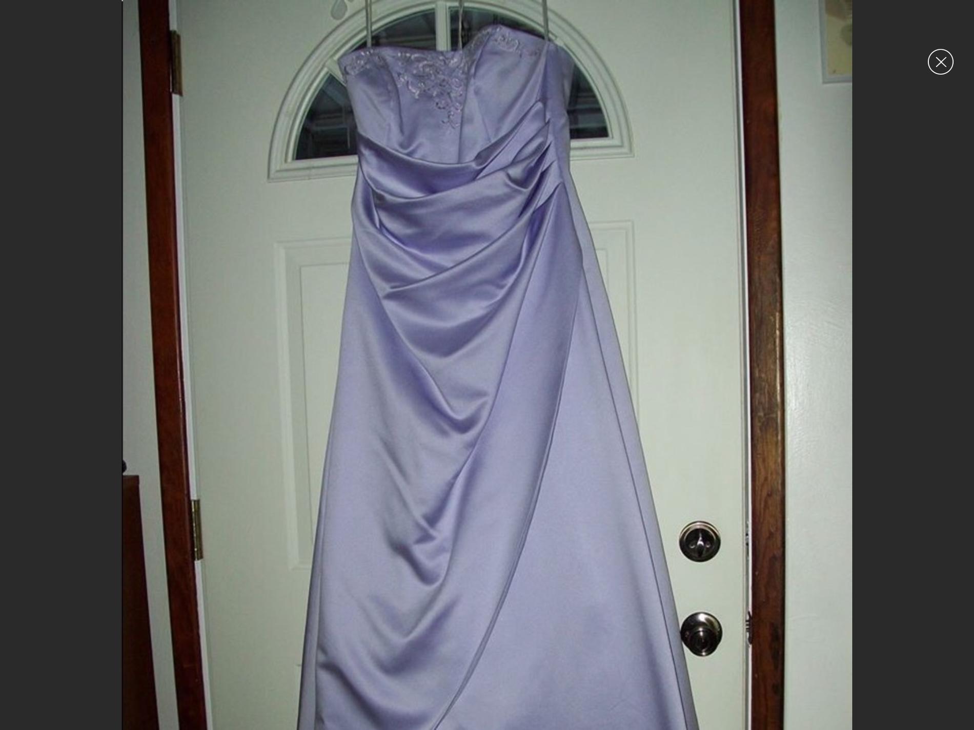 David's Bridal Size 12 Purple A-line Dress on Queenly