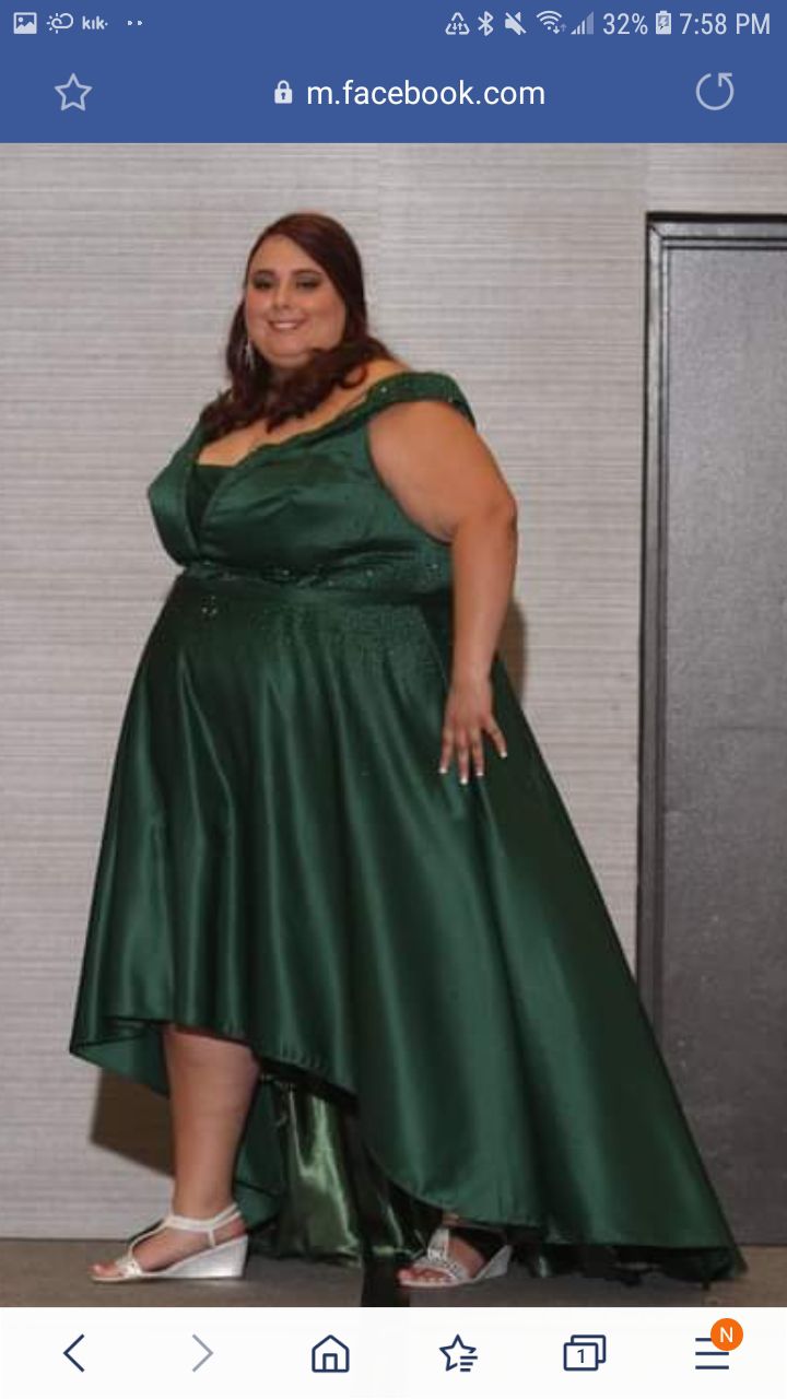 Plus Size 30 Green A-line Dress on Queenly