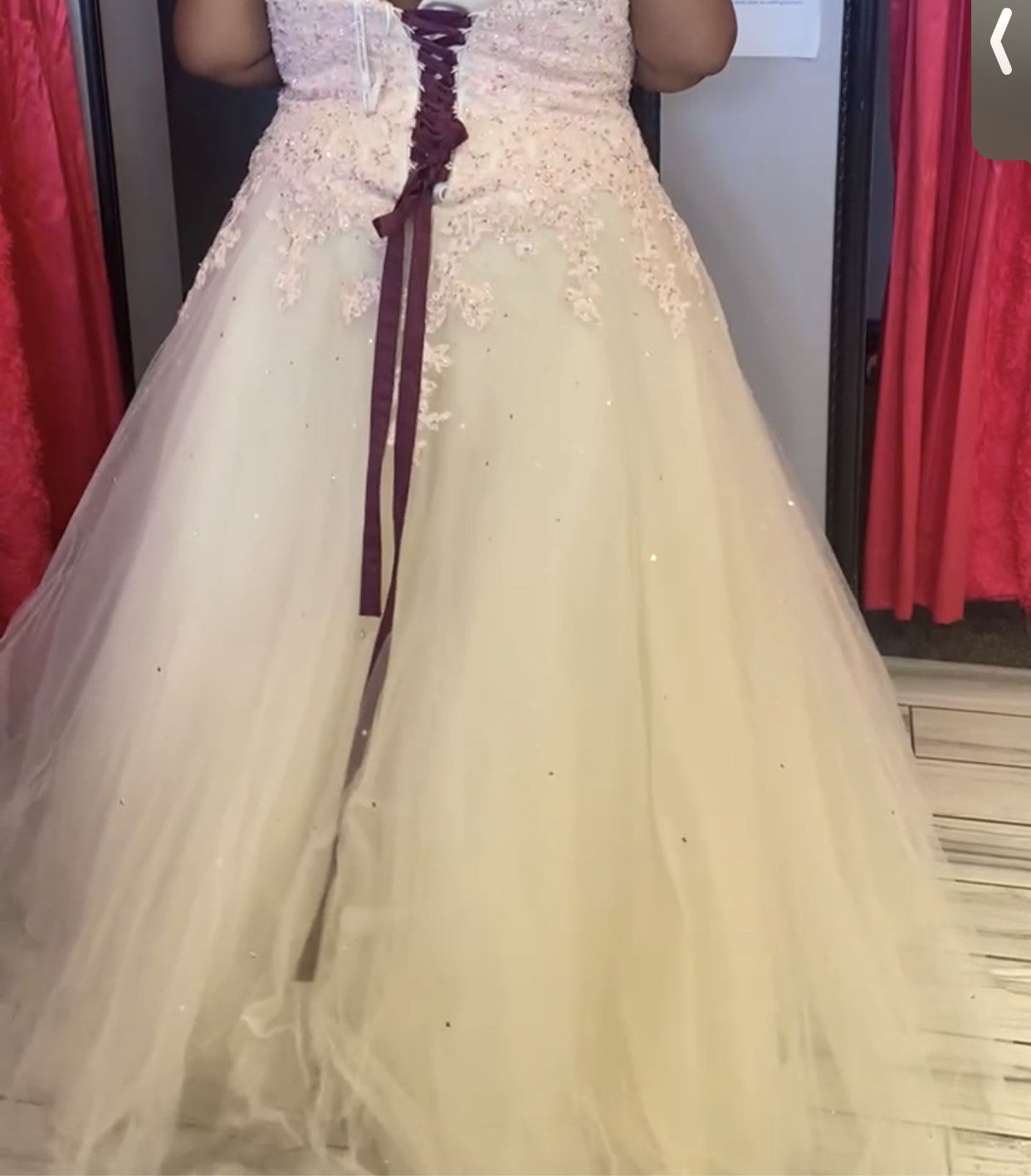 Plus Size 28 Prom Pink Ball Gown on Queenly