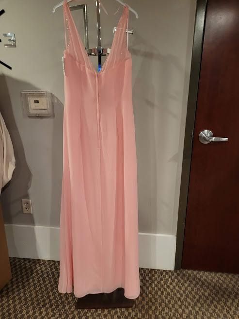 Style 1862 Mary’s Bridal Size 8 Bridesmaid Sequined Light Pink Floor Length Maxi on Queenly