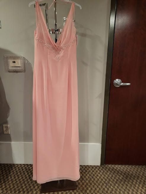 Style 1862 Mary’s Bridal Size 8 Bridesmaid Sequined Light Pink Floor Length Maxi on Queenly