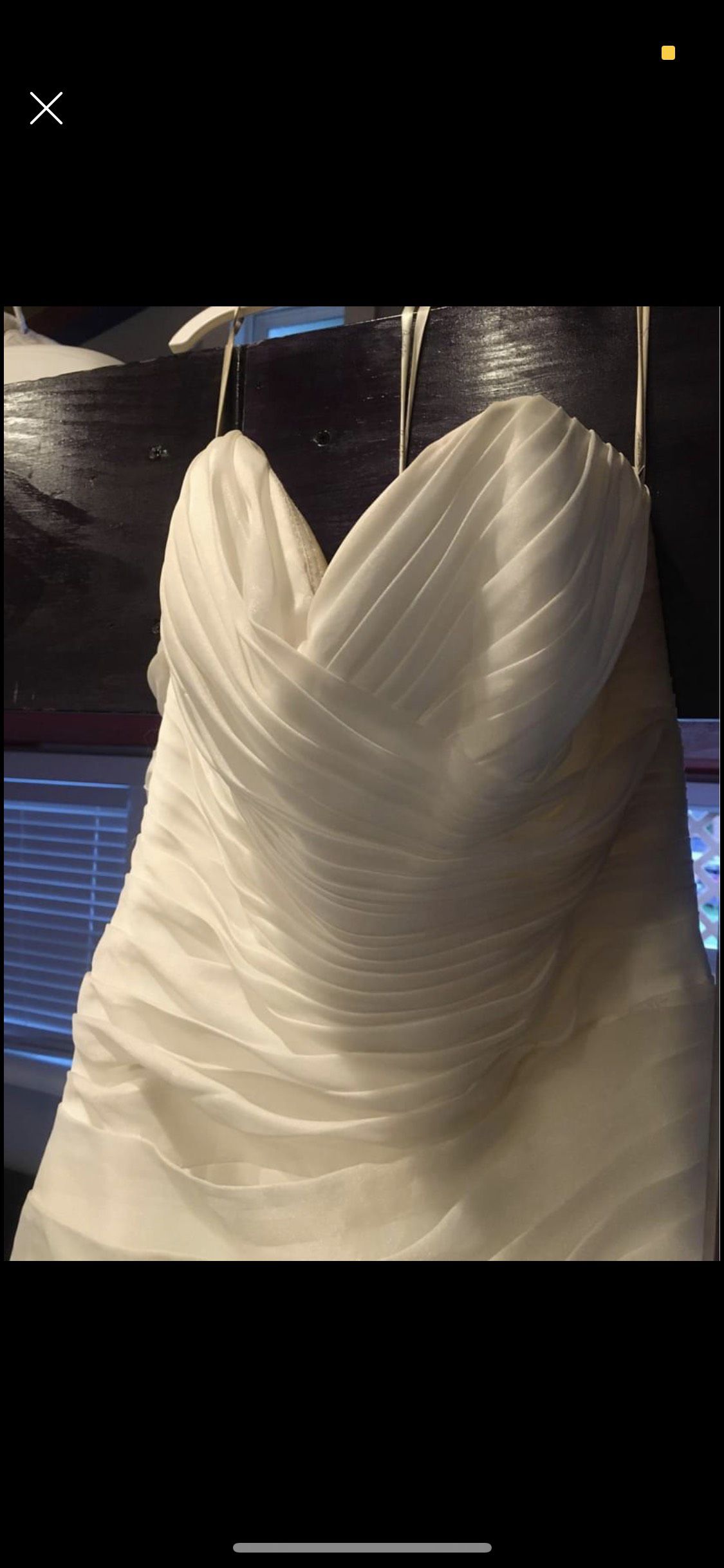 Demetrios Size 12 Wedding Strapless White A-line Dress on Queenly