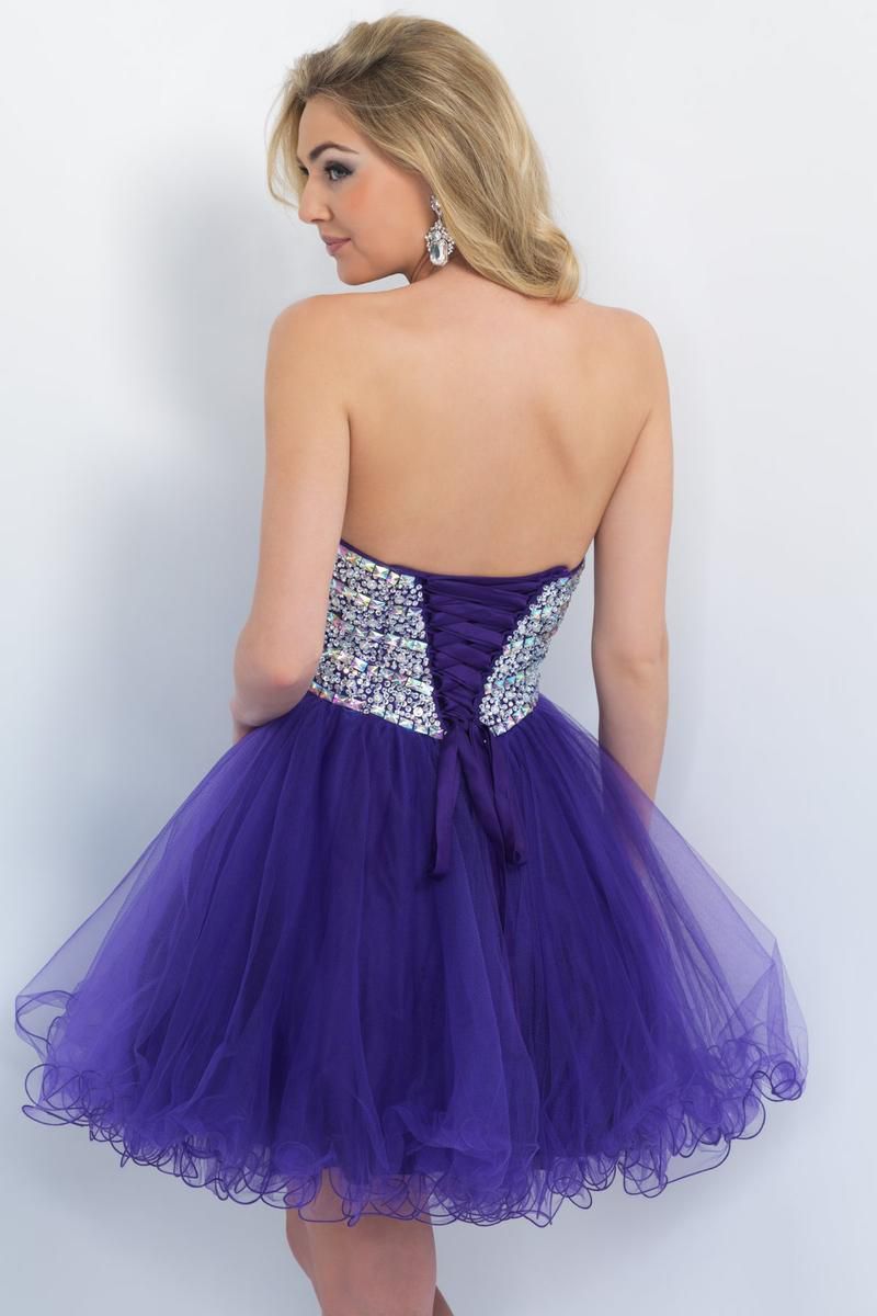 Style 10053 Blush Prom Size 8 Homecoming Purple Cocktail Dress on Queenly