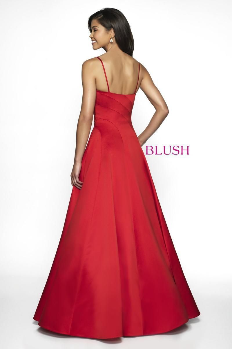 Style C2059 Blush Prom Size 12 Prom Satin Red A-line Dress on Queenly