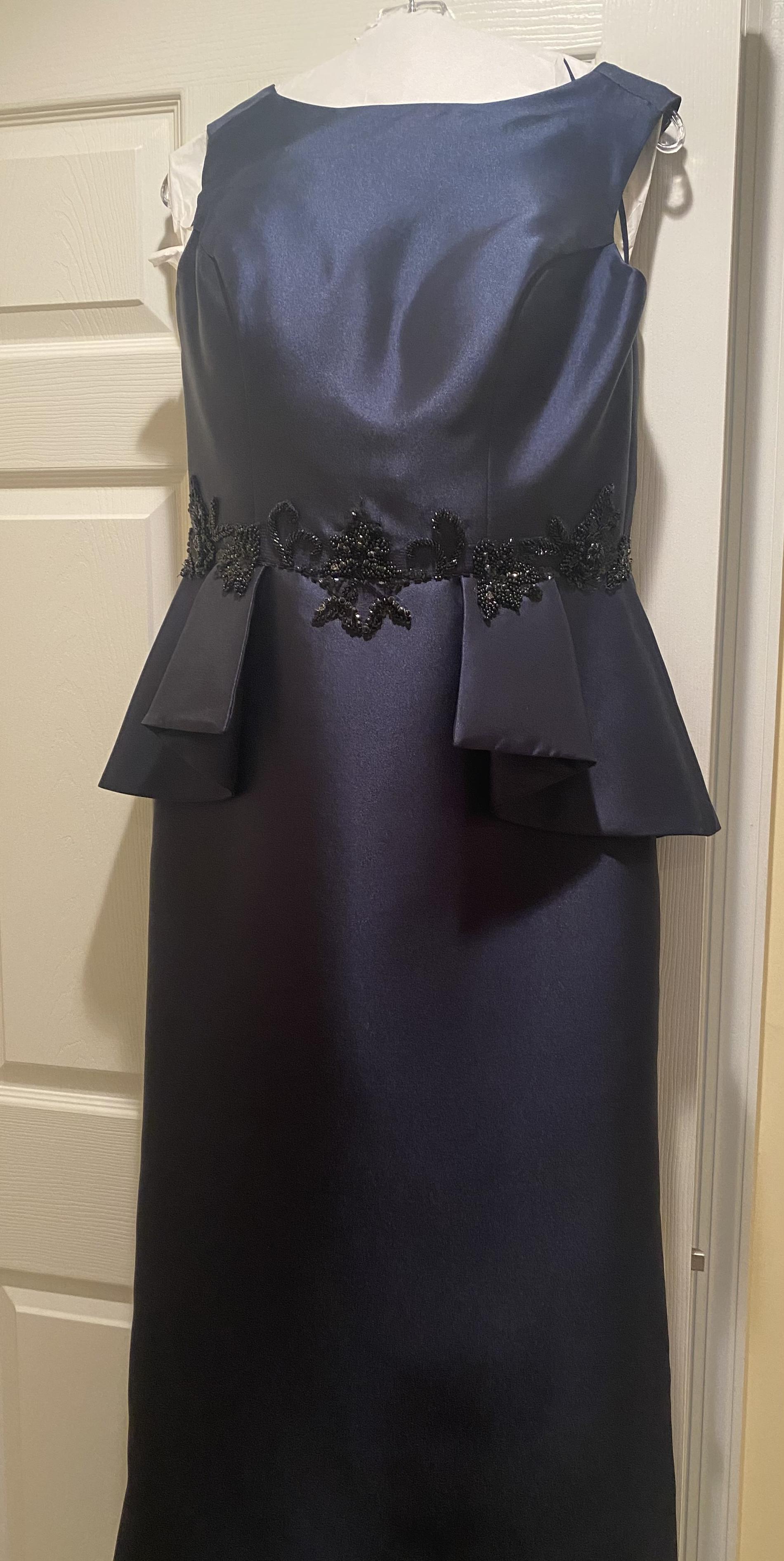 Bijou Size 10 Navy Blue Ball Gown on Queenly