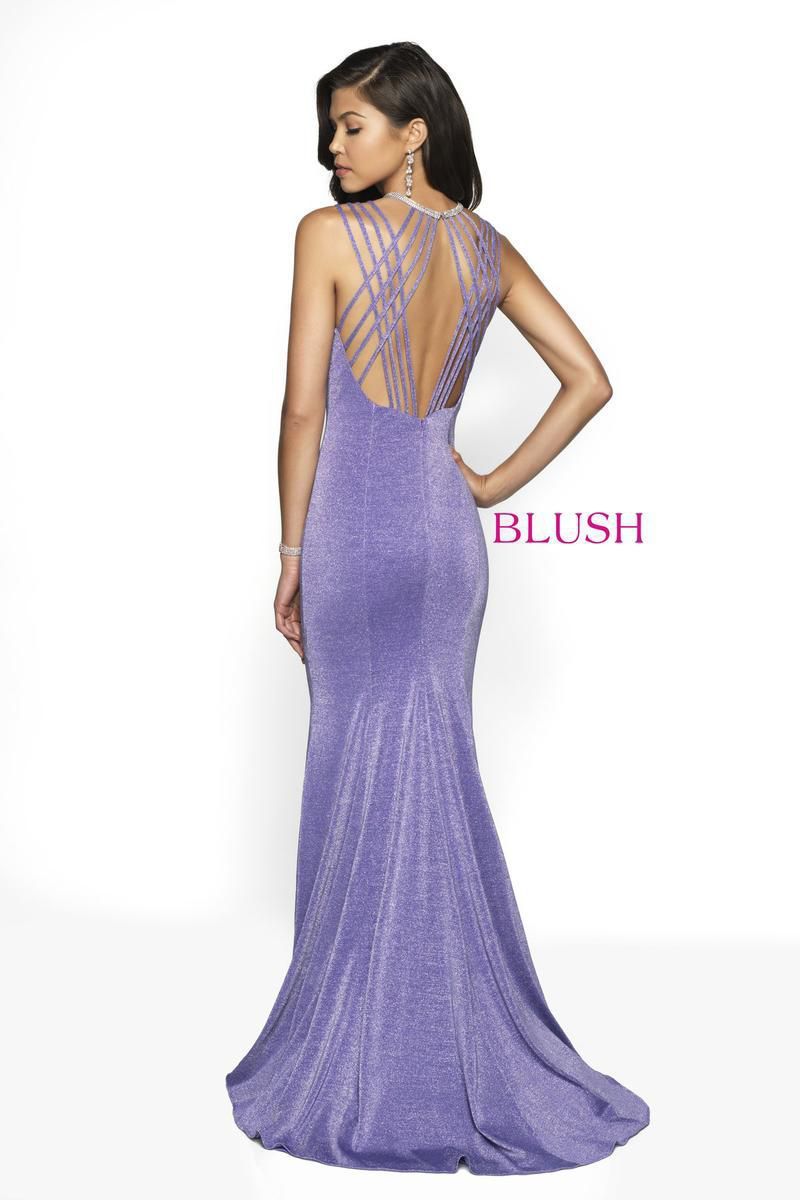 Style 11745 Blush Prom Size 2 Prom Purple Mermaid Dress on Queenly