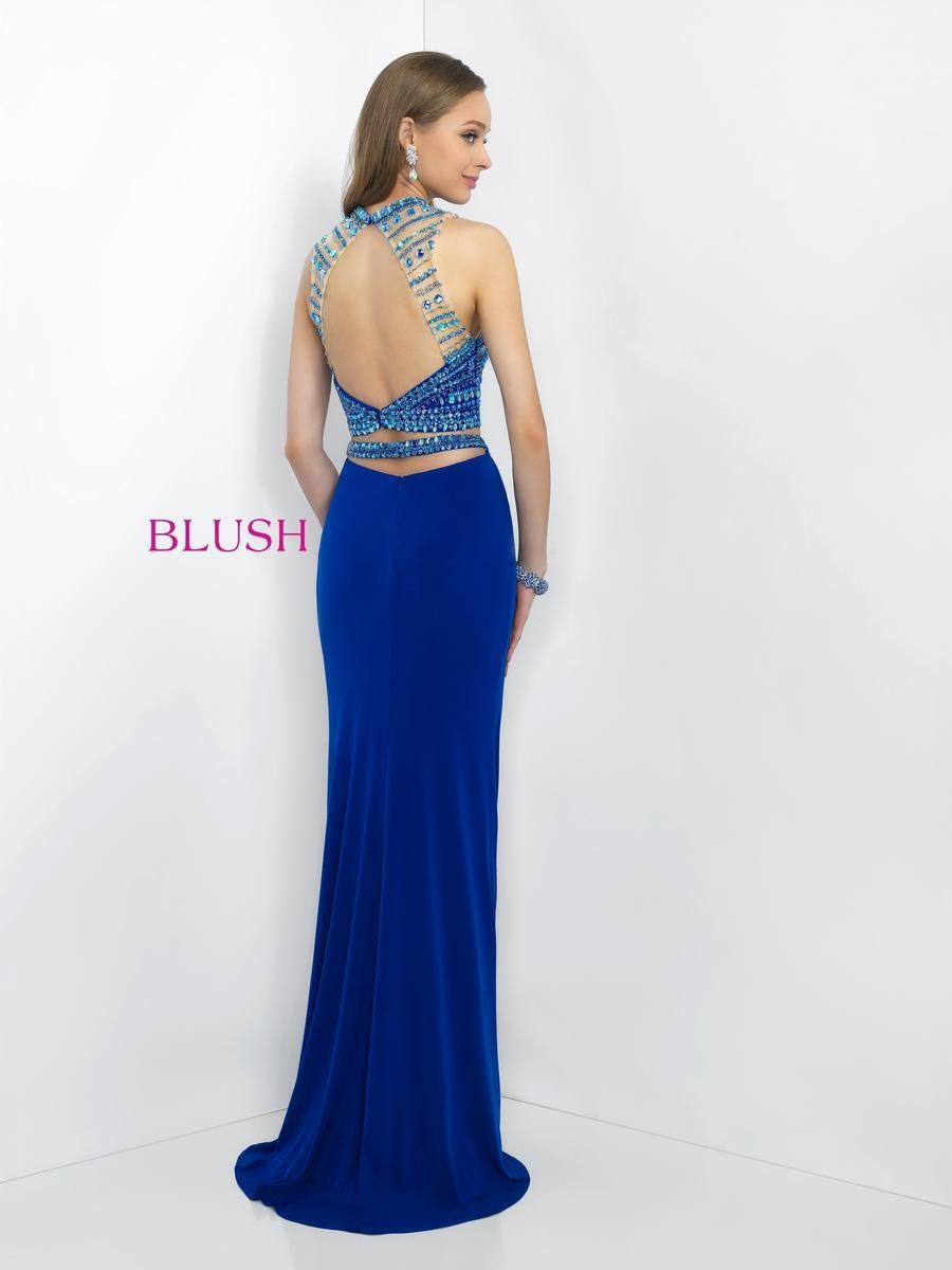 Style 11055 Blush Prom Royal Blue Size 8 Tall Height Prom Straight Dress on Queenly