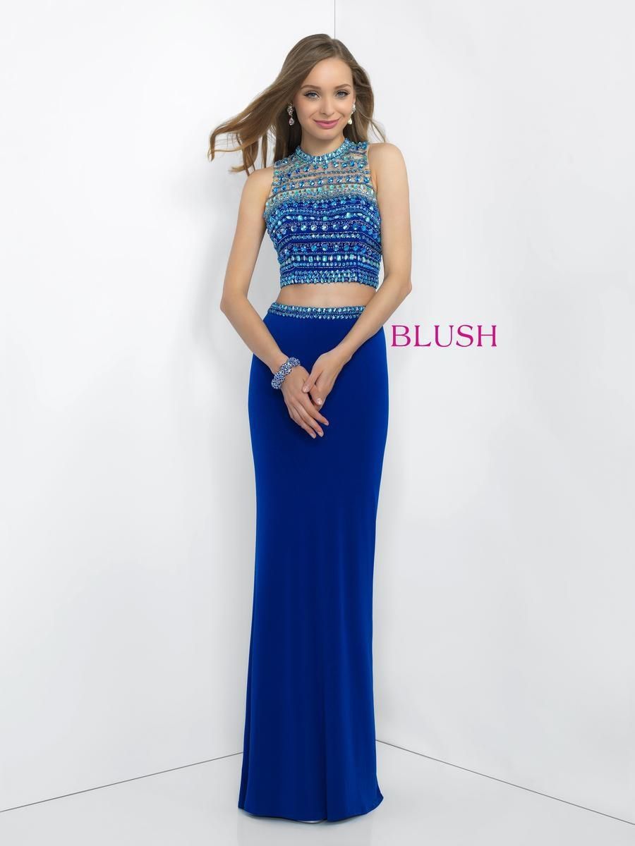 Style 11055 Blush Prom Royal Blue Size 8 Tall Height Prom Straight Dress on Queenly