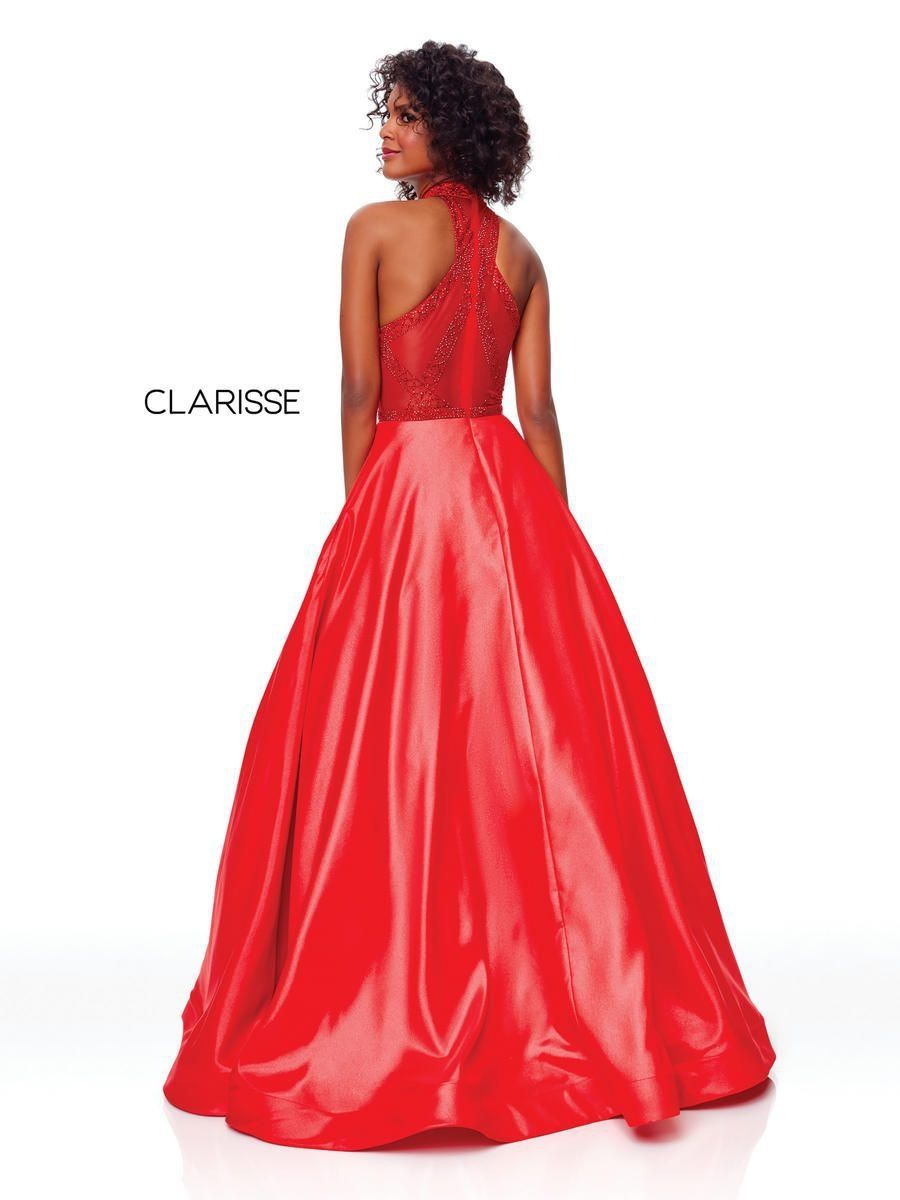 Style 3753 Clarisse Plus Size 16 Prom Red Ball Gown on Queenly