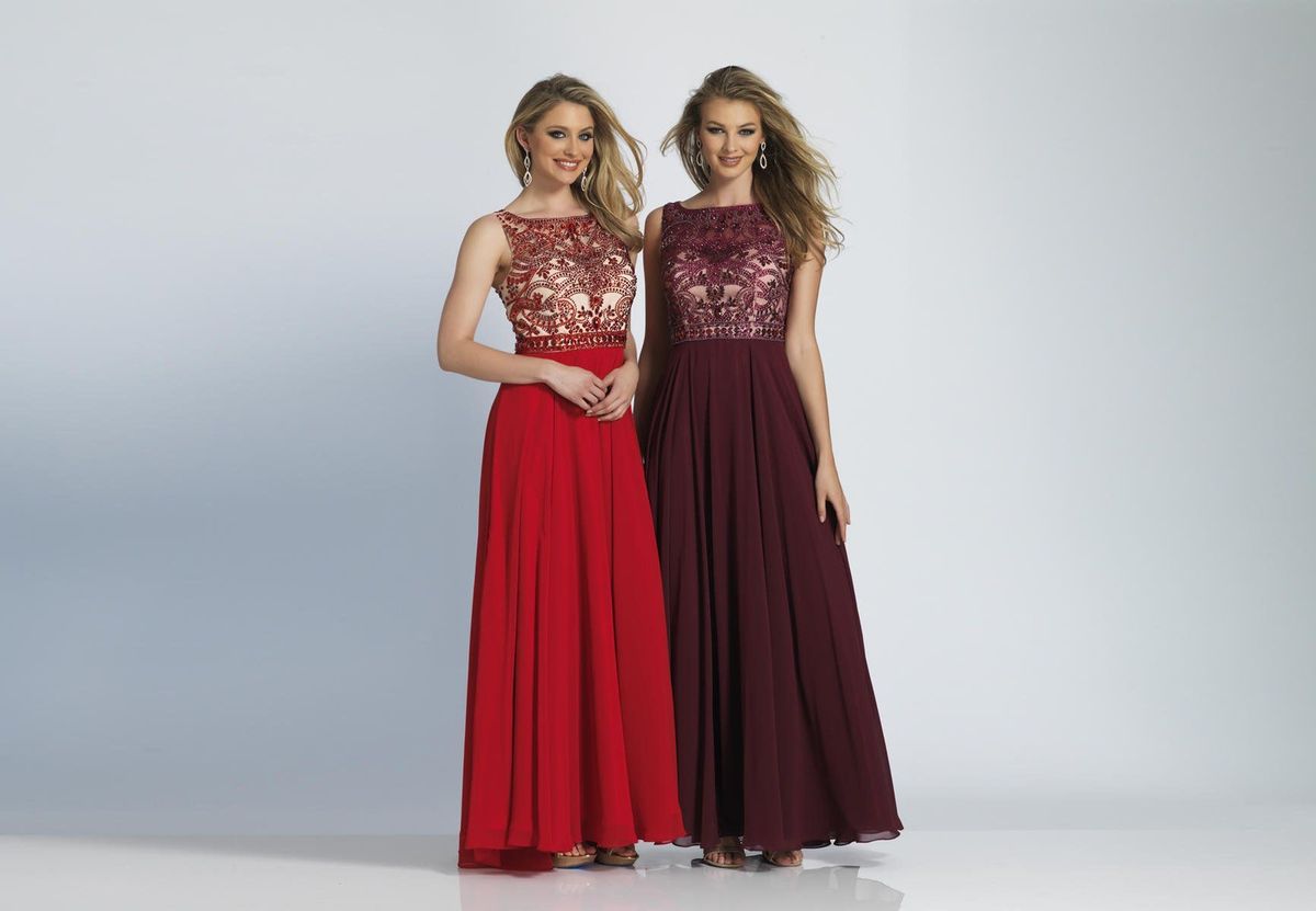 Style 1417 Dave and Johnny Plus Size 18 Prom Cap Sleeve Burgundy Red A-line Dress on Queenly