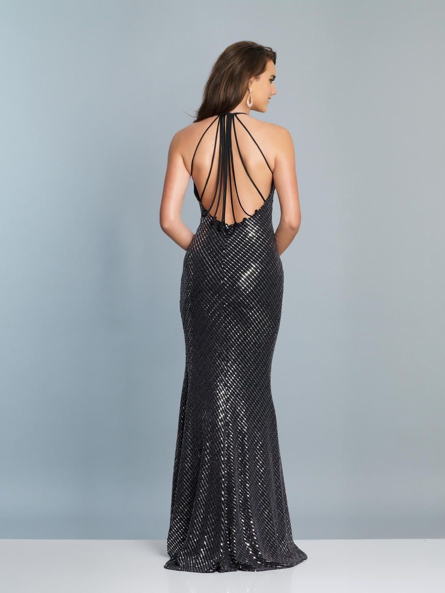 Kimmy Sequin Halter Formal Dress – PO820