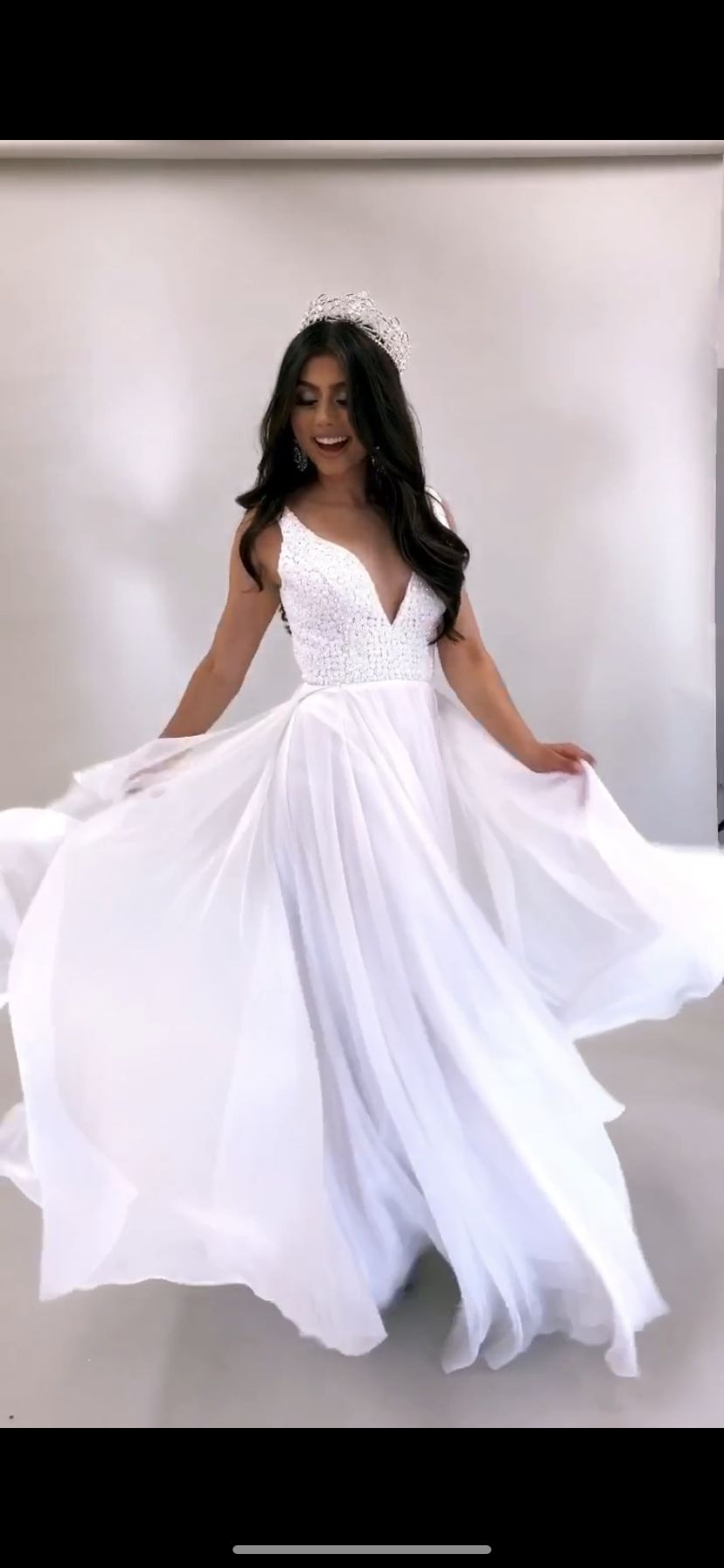 Sherri Hill Size 0 Wedding White A-line Dress on Queenly