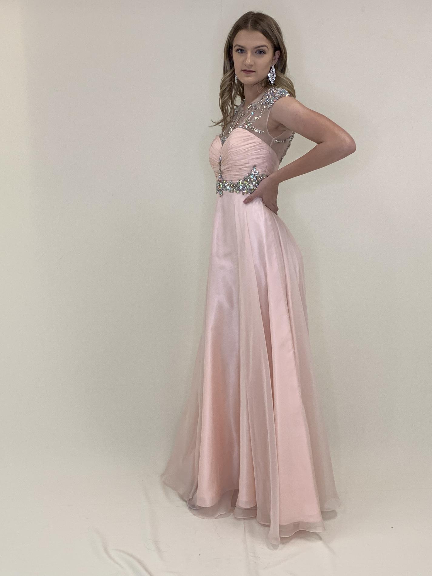 Larissa Couture LV Size 4 Pink Ball Gown on Queenly