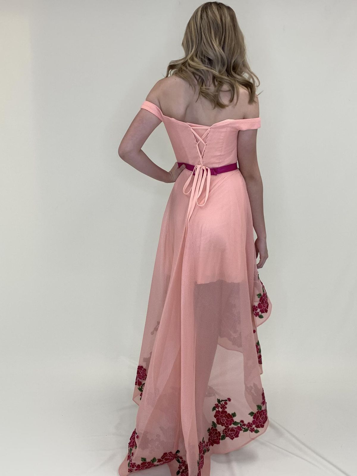 Larissa Couture LV Size 6 Pink A-line Dress on Queenly
