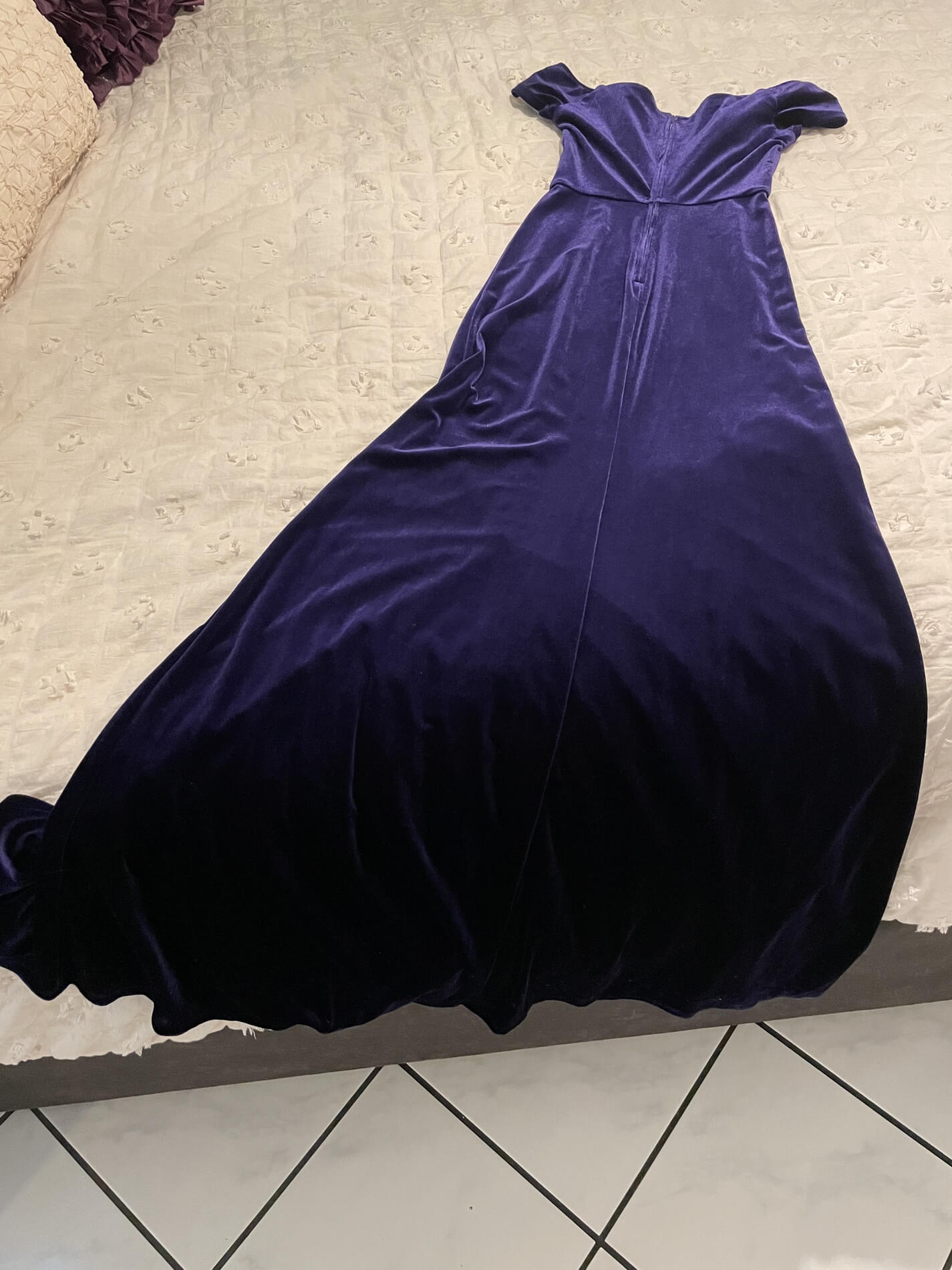 Size 0 Purple A-line Dress on Queenly