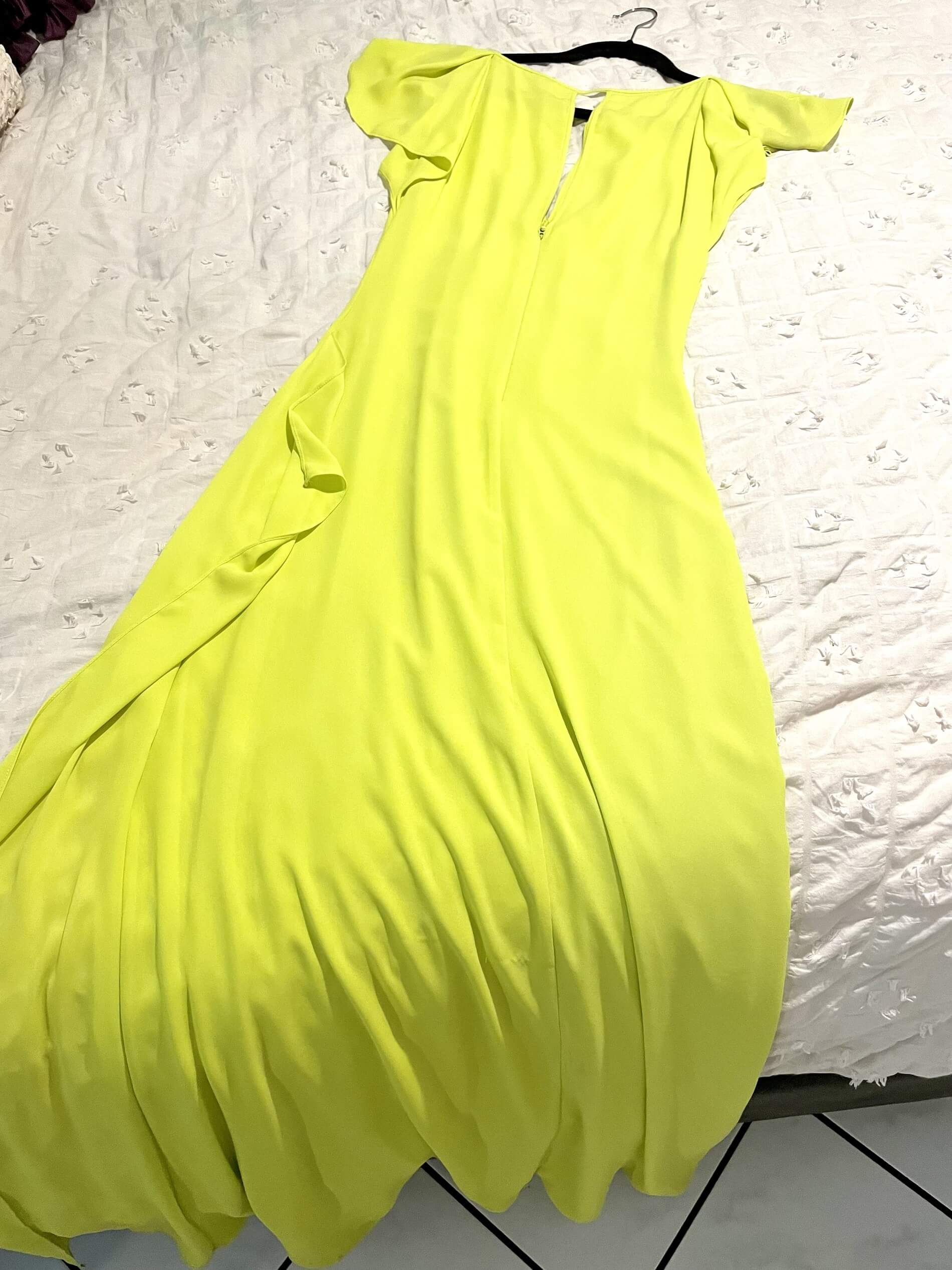 BCBG Size 2 Yellow A-line Dress on Queenly