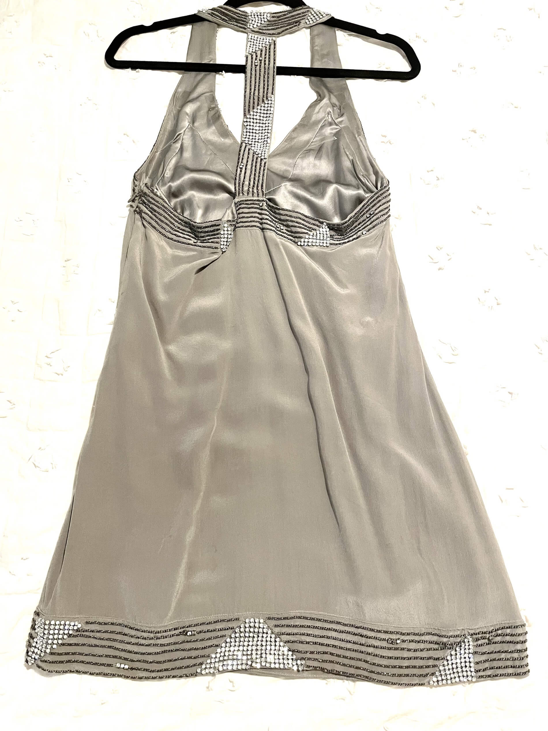 Size 4 Silver Cocktail Dress on Queenly