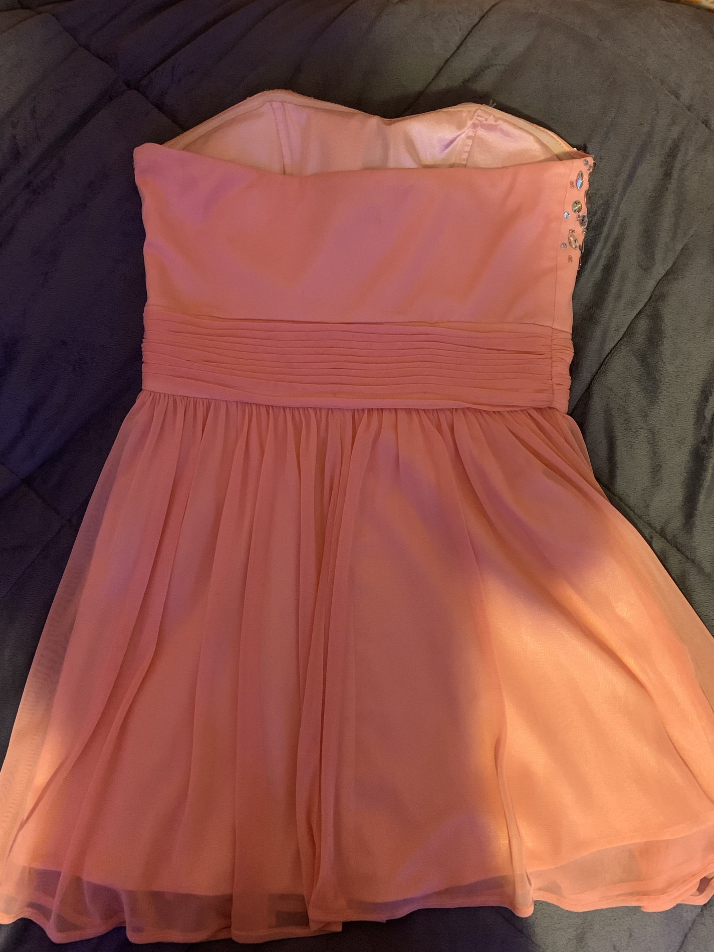 Size 6 Coral Cocktail Dress on Queenly