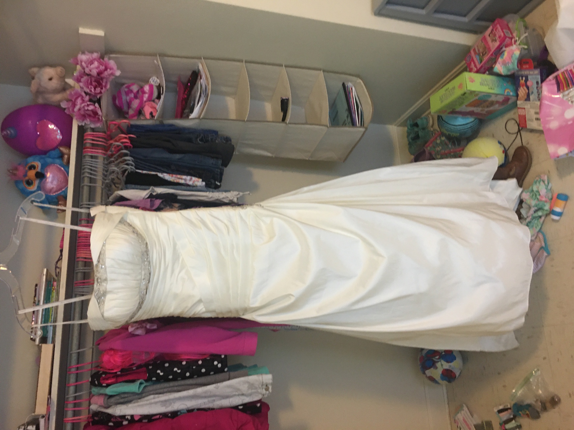 Size 10 White Dress With Train on Queenly