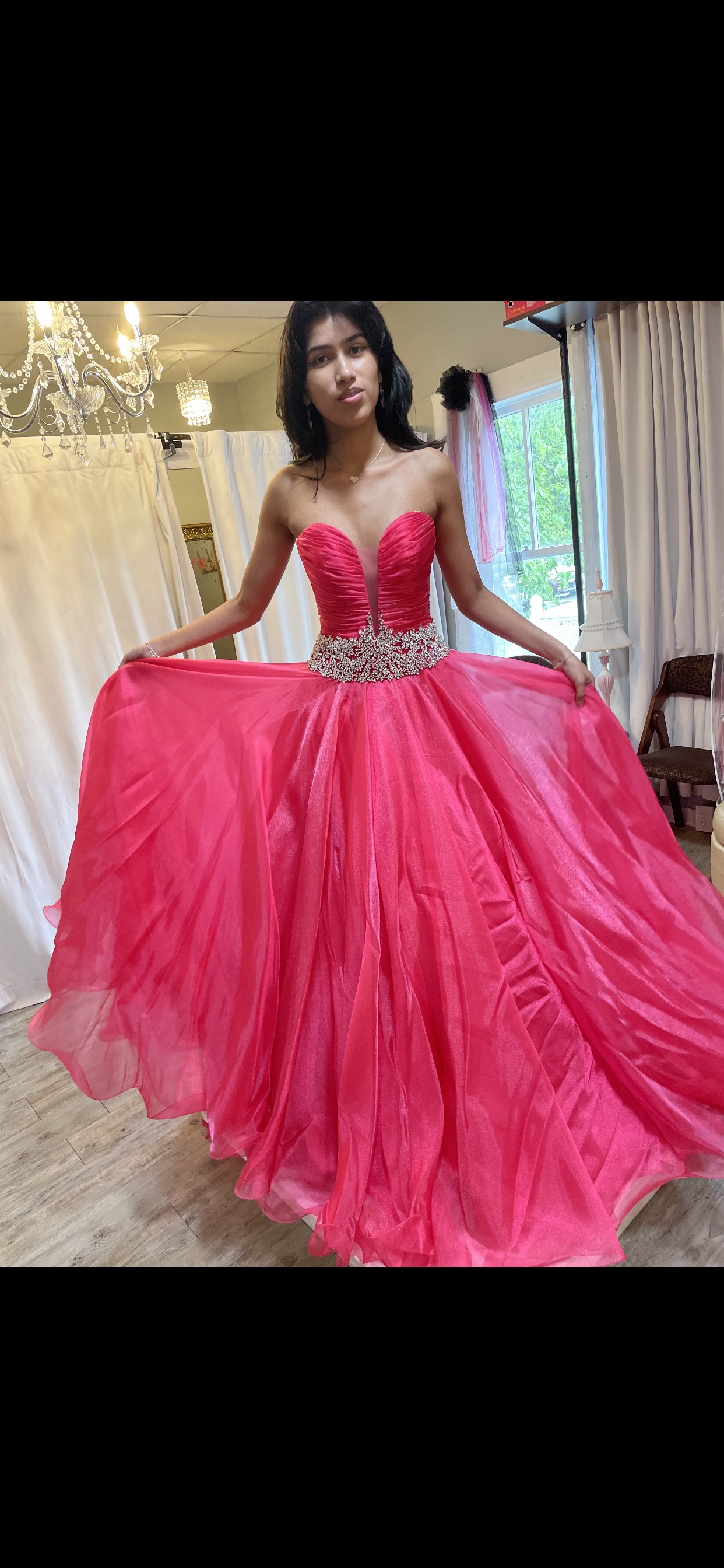 Rachel Allan Size 4 Pageant Pink Ball Gown on Queenly
