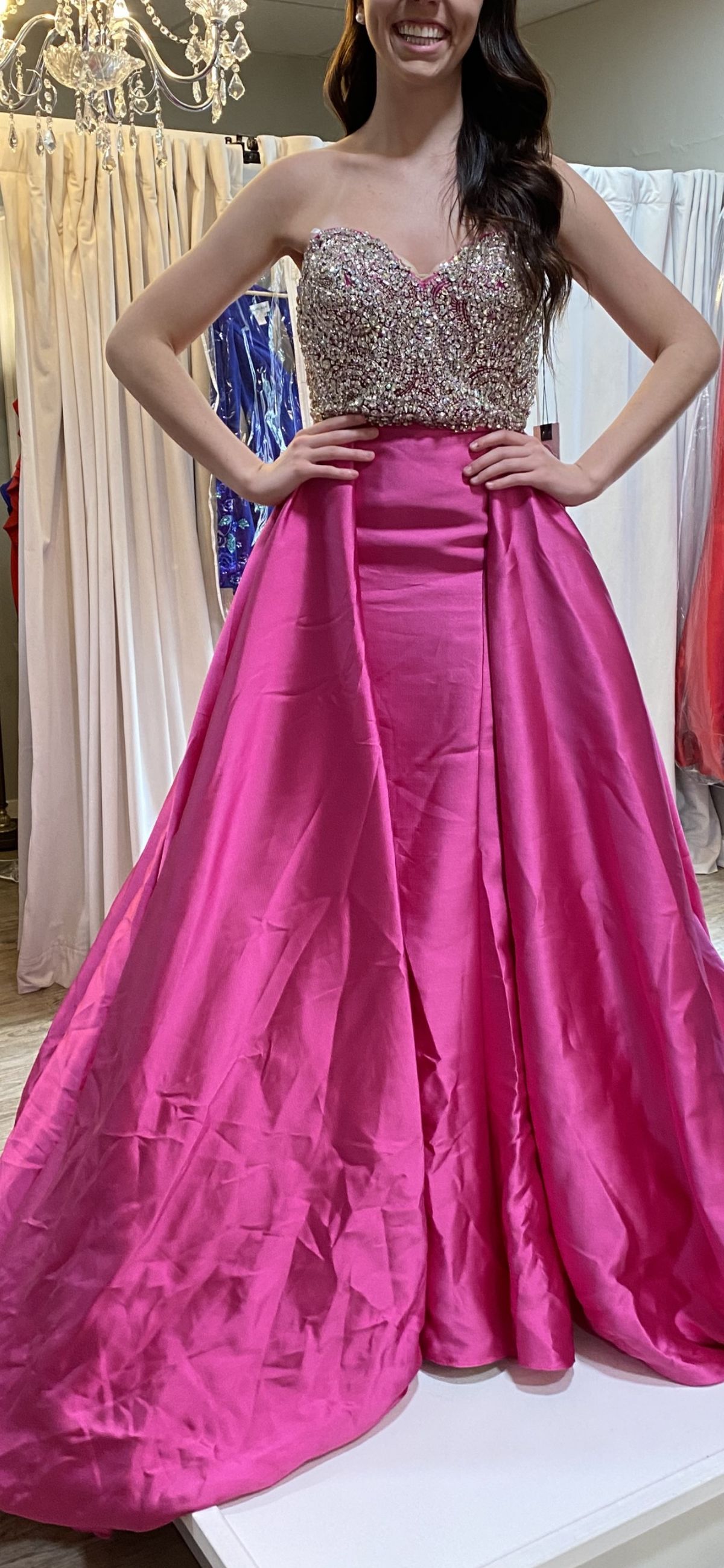 MacDuggal Couture Size 2 Pink Ball Gown on Queenly