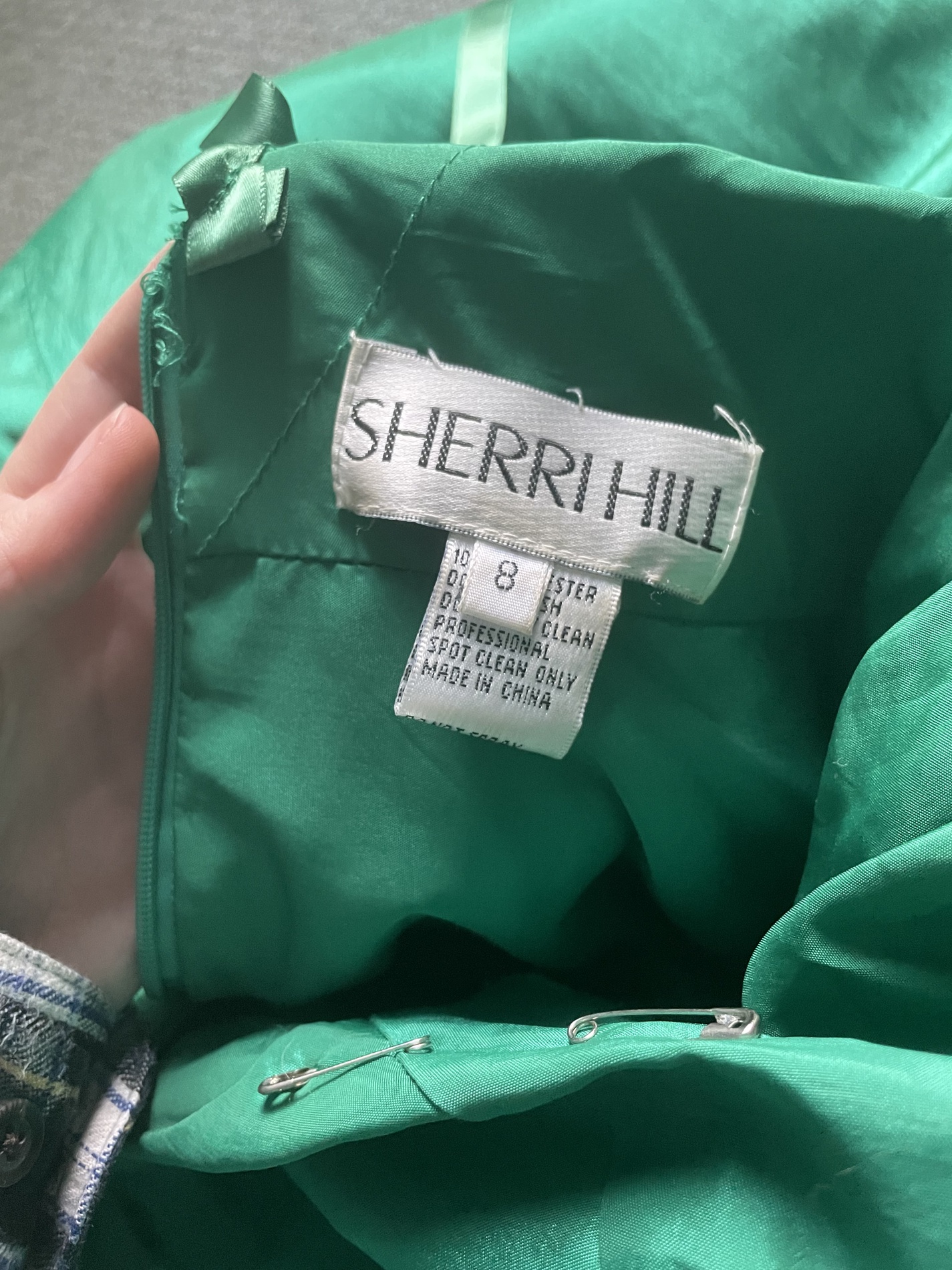 Sherri Hill Green Size 4 Pageant Corset Ball gown on Queenly