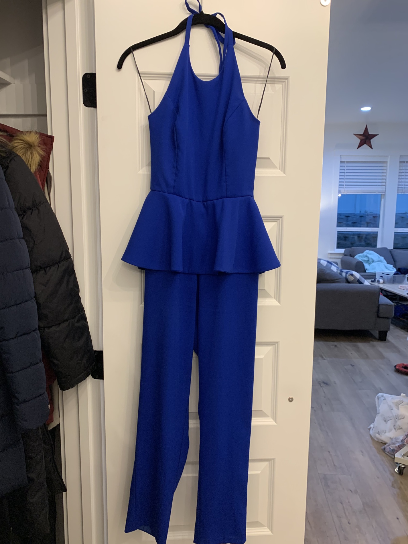 Fernando Wong Size 0 Royal Blue Formal Jumpsuit on Queenly