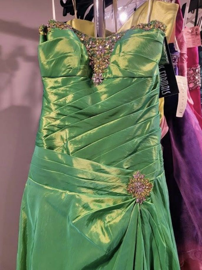 Style P52011 Precious Formals Size 10 Green A-line Dress on Queenly