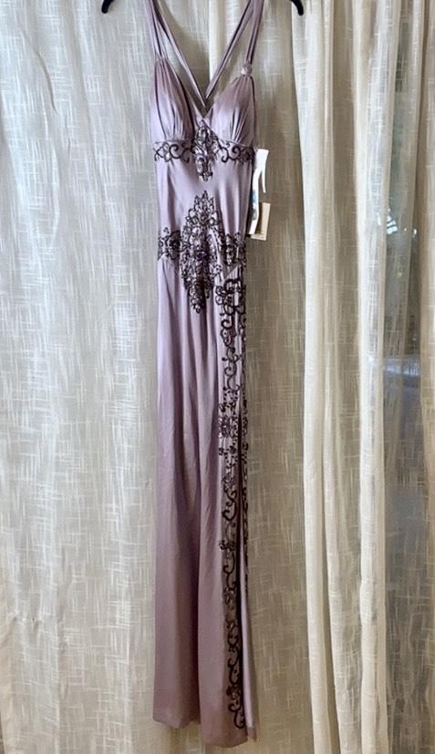 Size 4 Light Pink Floor Length Maxi on Queenly