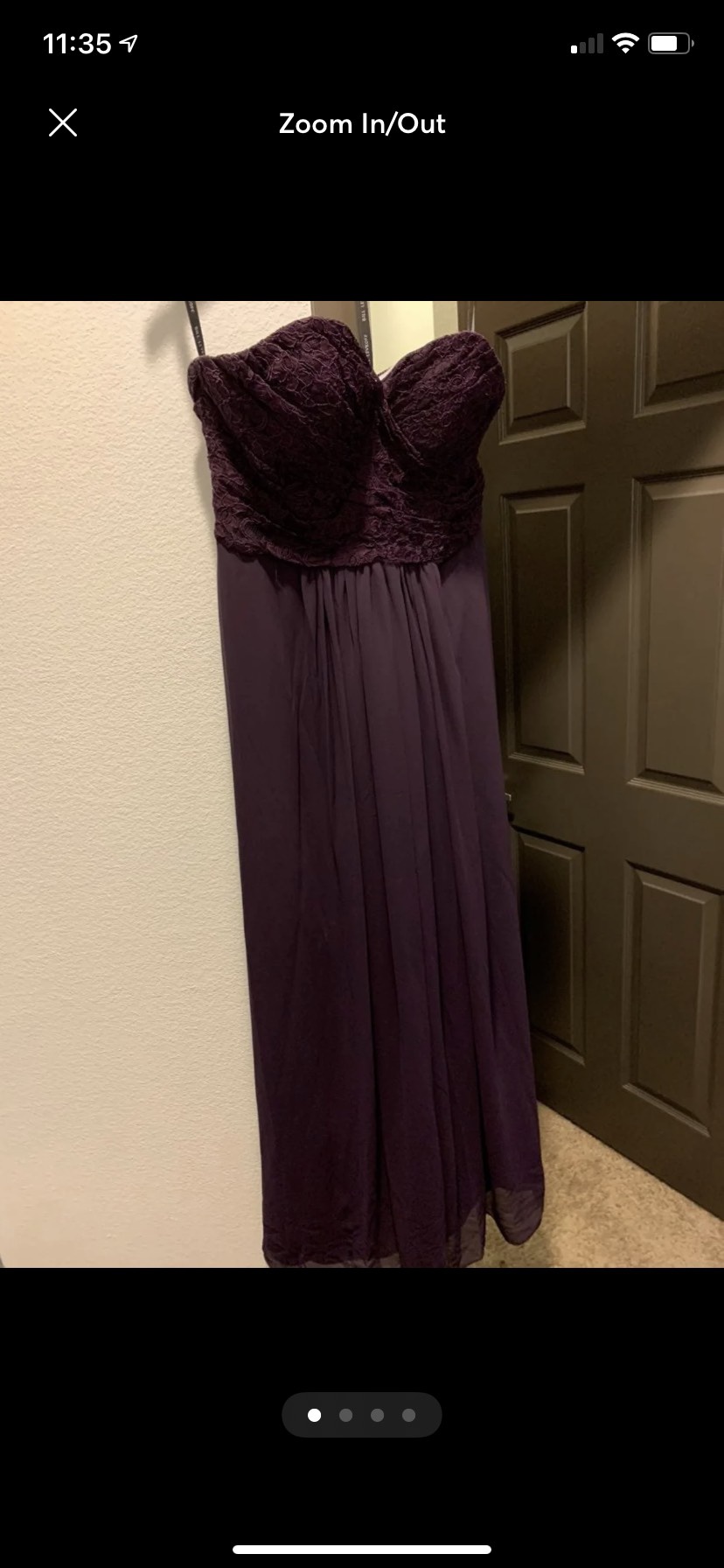 Bill levkoff Plus Size 16 Bridesmaid Purple A-line Dress on Queenly