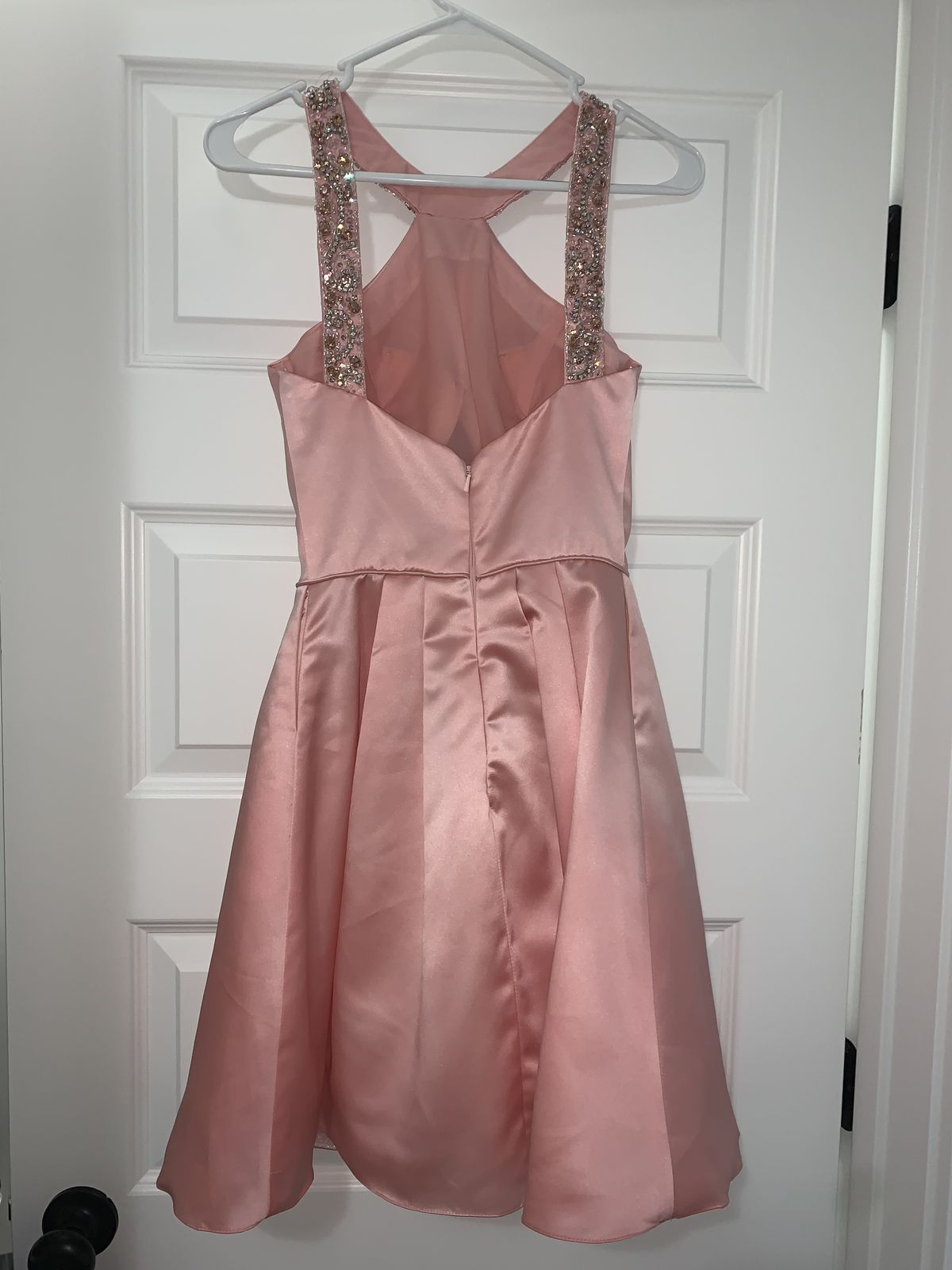 Size 2 Satin Pink Cocktail Dress on Queenly