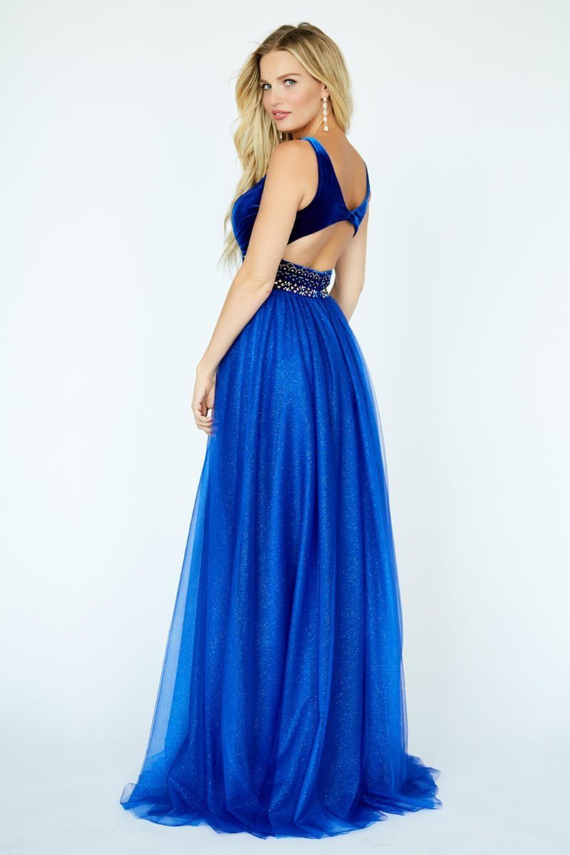 Style 19107 Jolene Size 6 Prom Royal Blue Ball Gown on Queenly