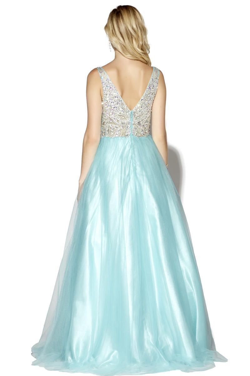 Style 16041 Jolene Size 2 Prom Light Blue Ball Gown on Queenly