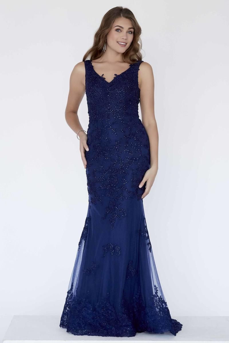 Style 18108 Jolene Plus Size 22 Prom Royal Blue Mermaid Dress on Queenly