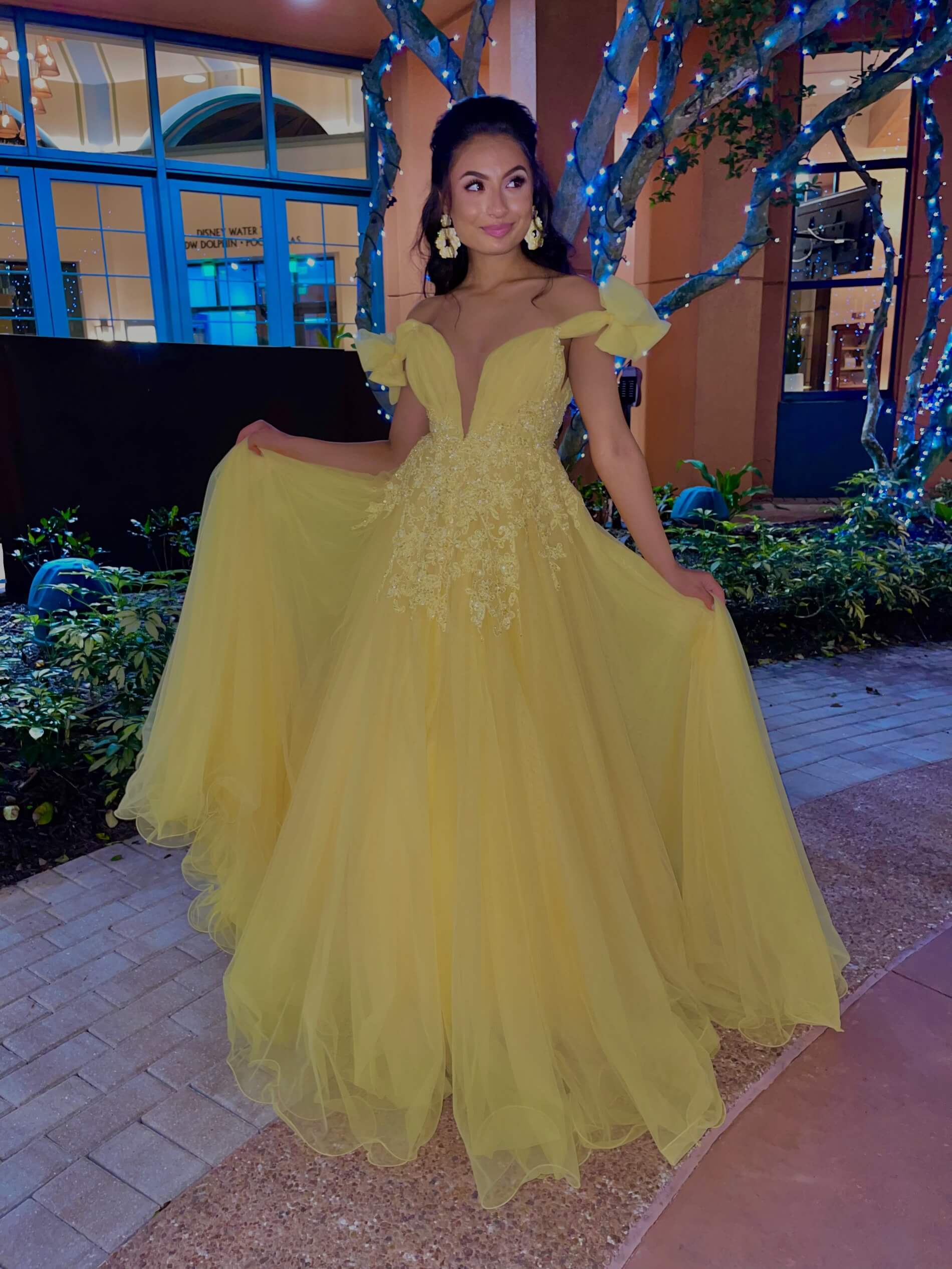 Gorgeous Yellow Prom Gown Party Dresses Long Sleeves Tulle Sequin Beaded  Elegant Dress Women For Wedding Party Vestidos De Gala - Dresses -  AliExpress