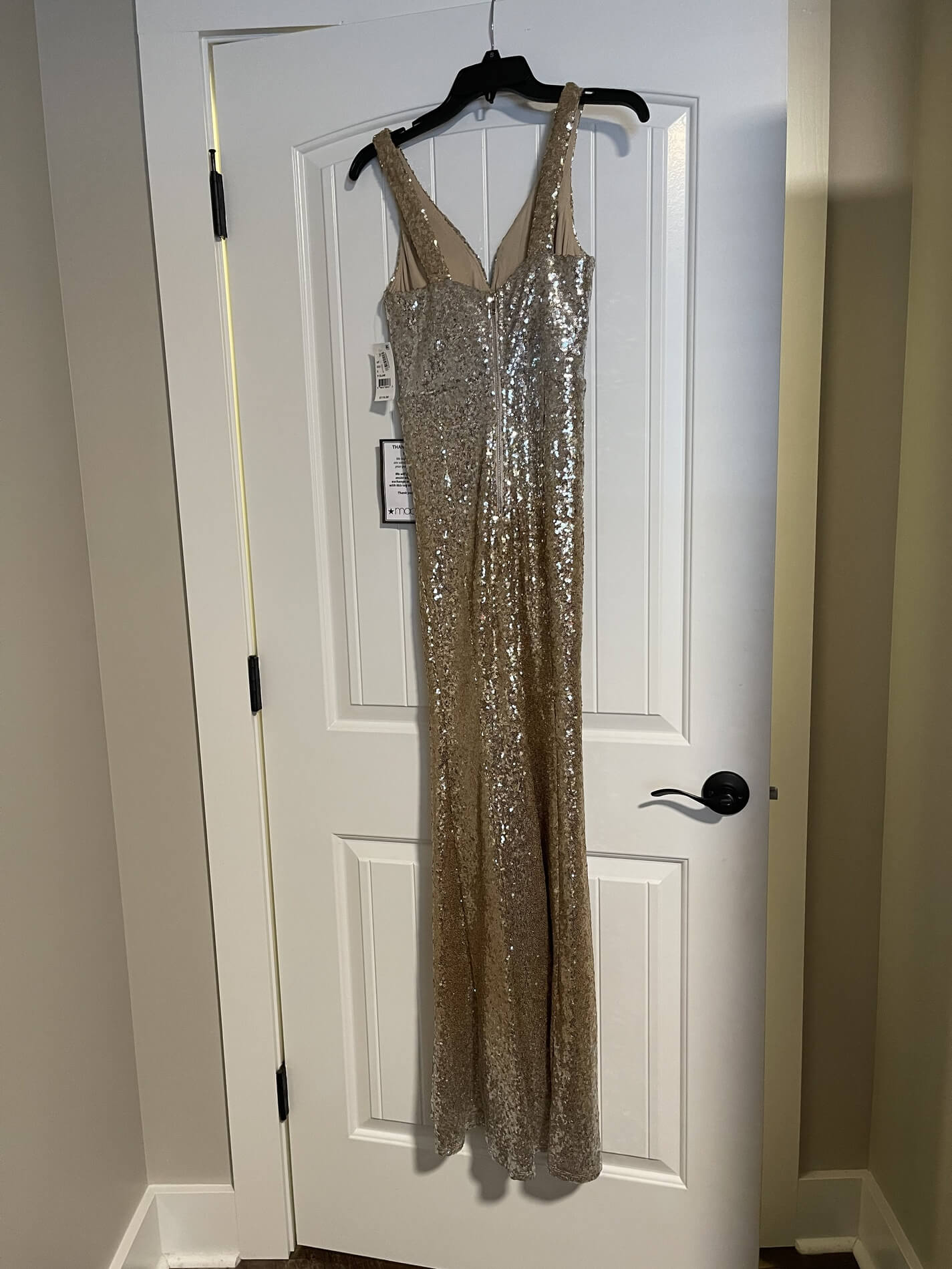 Crystal Doll Size 0 Prom Gold Floor Length Maxi on Queenly