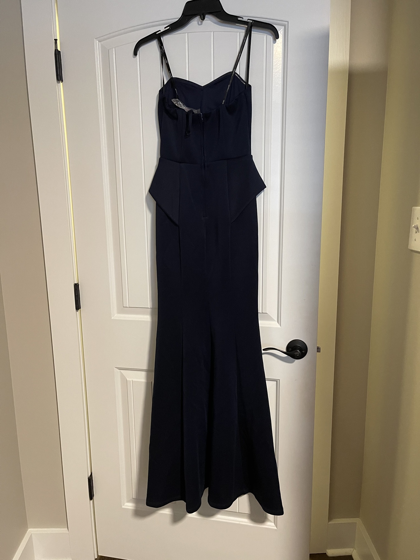 Speechless Size 0 Prom Strapless Navy Blue Floor Length Maxi on Queenly