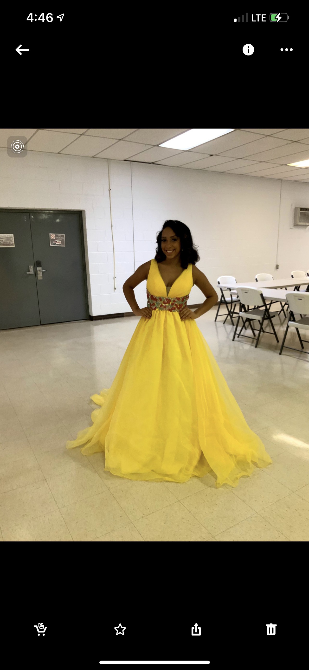 Size 2 Pageant Yellow Ball Gown on Queenly