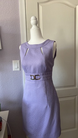 Tahari Size 2 Wedding Guest Purple Cocktail Dress on Queenly
